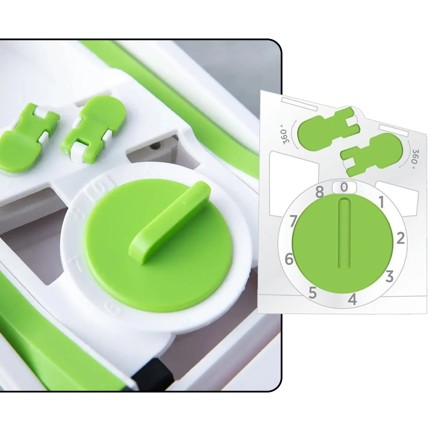 Multi functional Time Saving Adjustable Hand Press Vegetables Chopper - Image 3