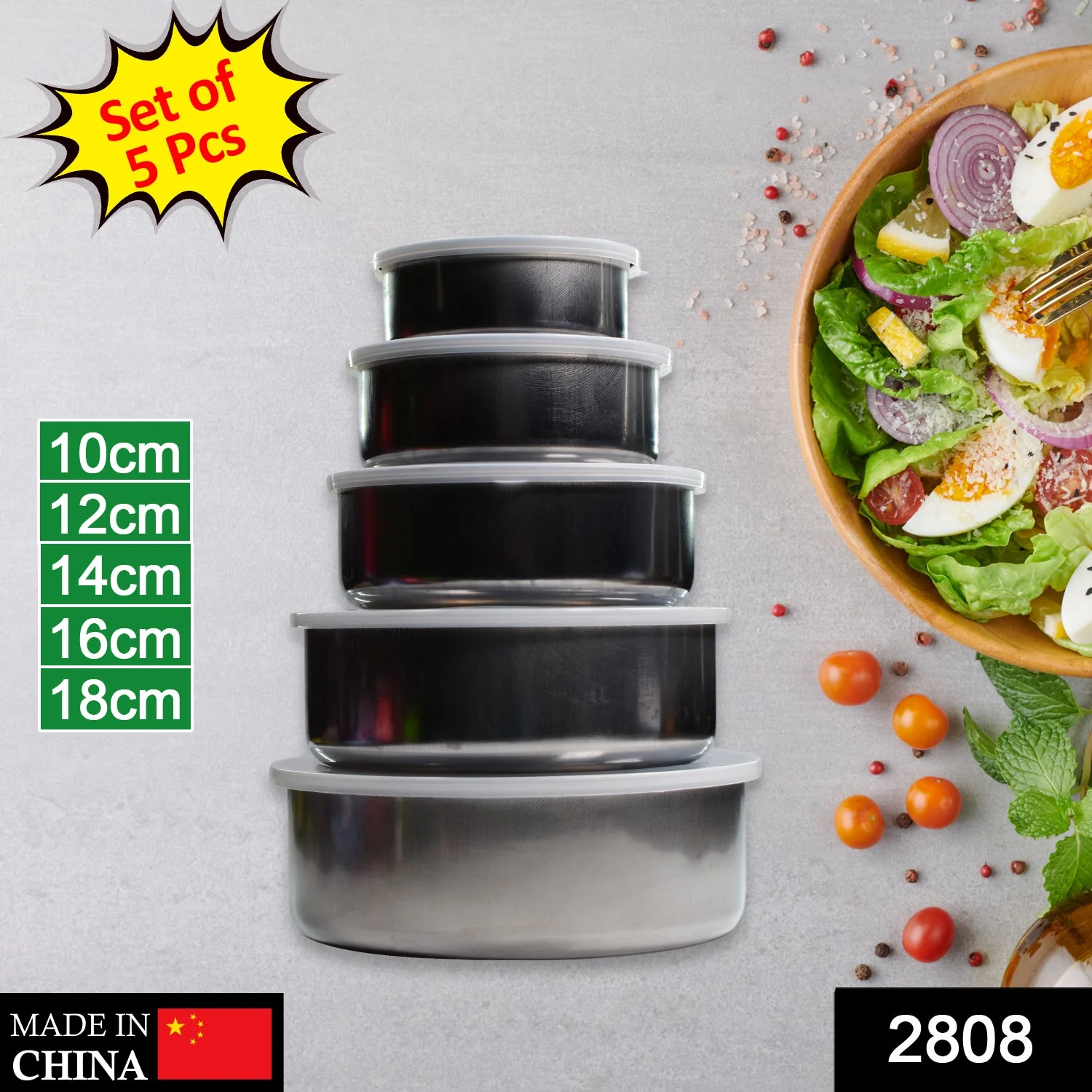 Stainless Steel Food Storage Airtight & Leak Proof Lunch Box - Image 2