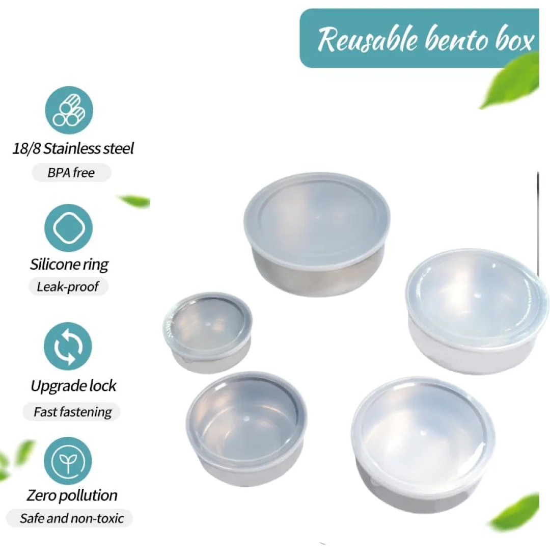 Stainless Steel Food Storage Airtight & Leak Proof Lunch Box - Image 3