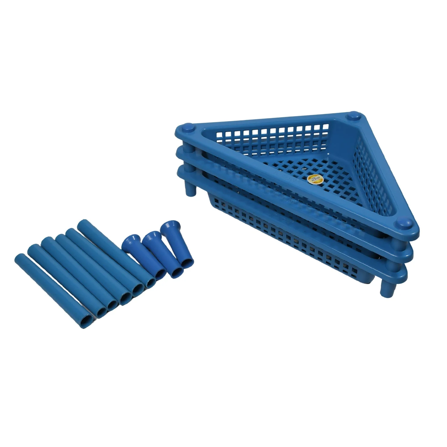 Triangle 3-Tier Plastic Storage Rack for Kitchen, Bathroom & Office - Image 4