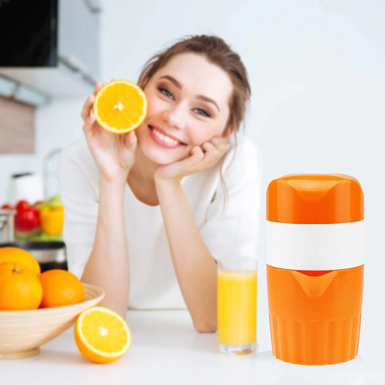 Manual Handheld Citrus Orange Lemon Juicer Fruit Press Squeeze Extractor New - Image 3