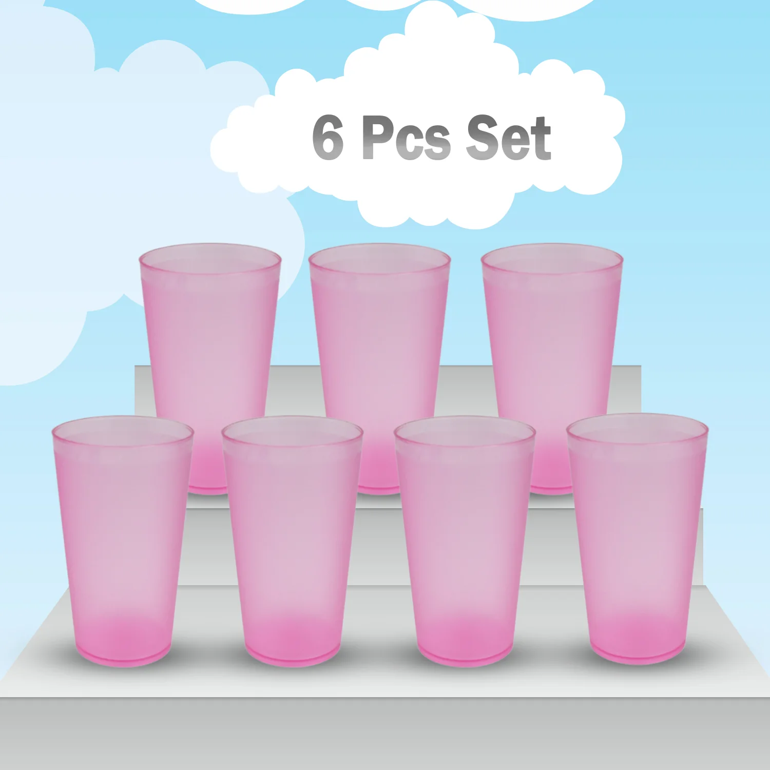 Large Glass Set – for Kitchens & Offices, Perfect for Water & Beverages (6-Piece) - Image 4