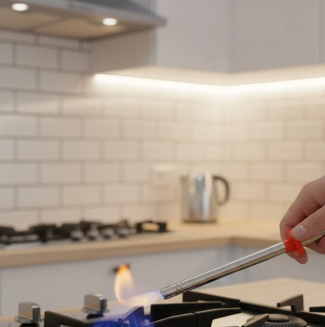 Stainless Steel Square Gas Lighter - Image 4