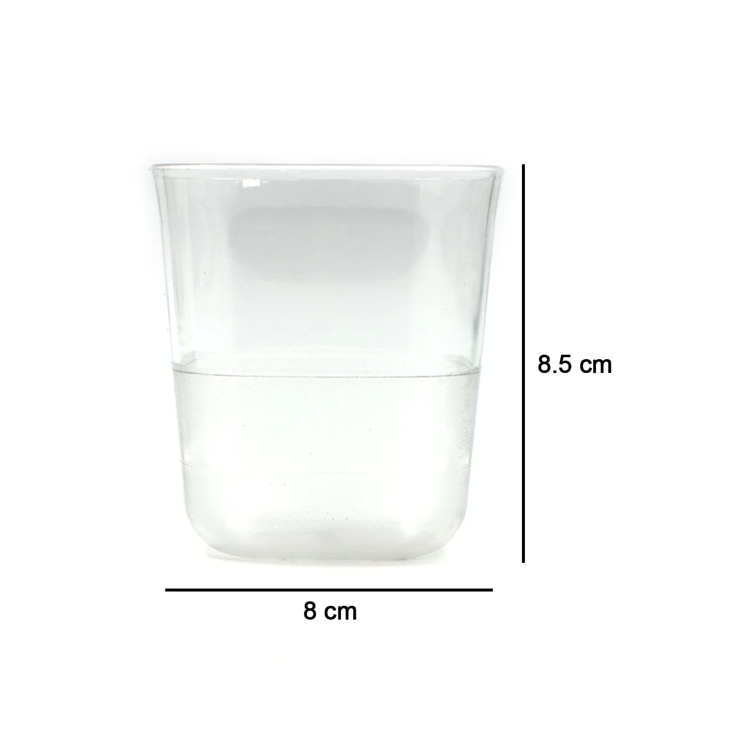 6pc Glasses With tray Plastic Glass Set - Image 6