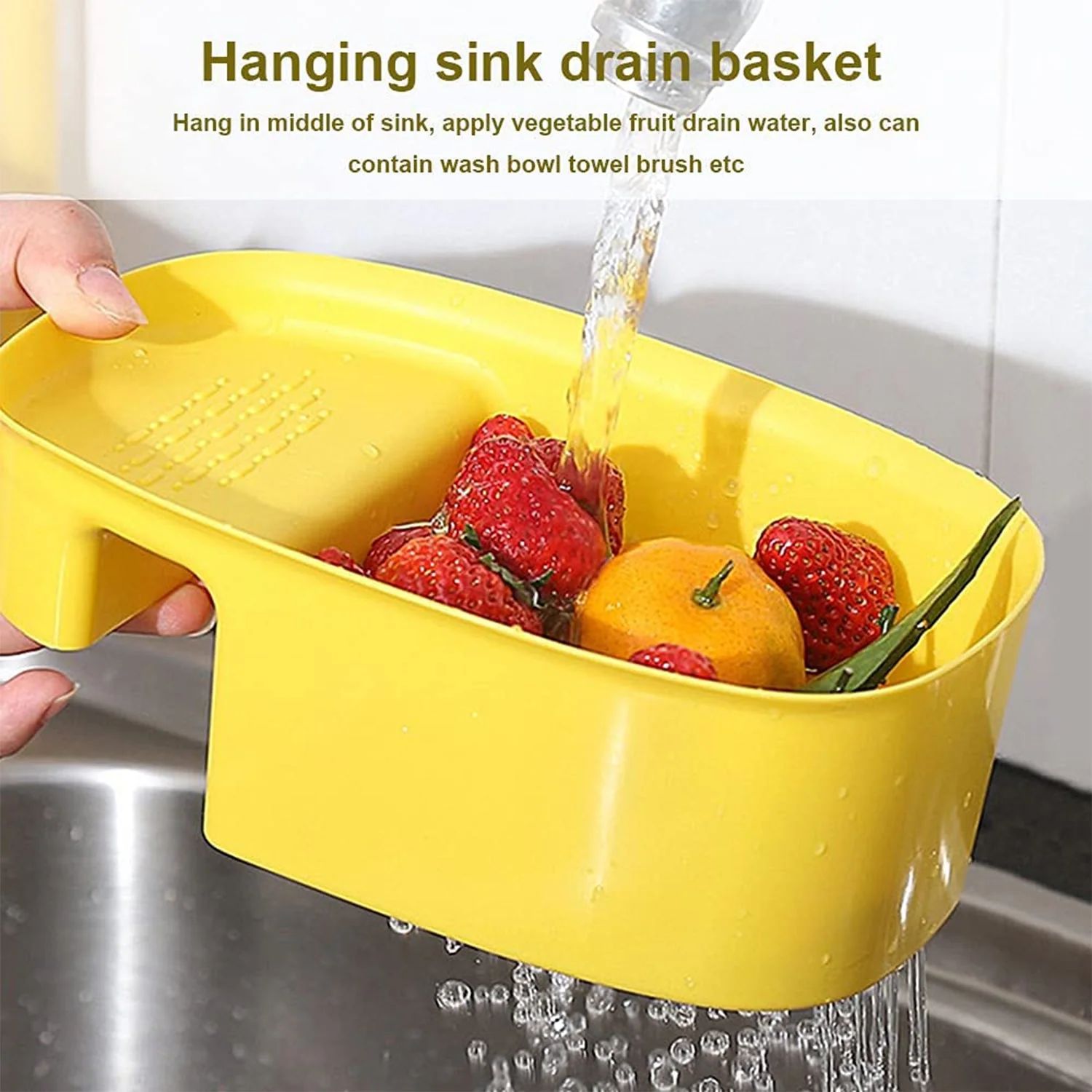 Kitchen Dish Drainer and Drying Rack Sink Basket - Image 3