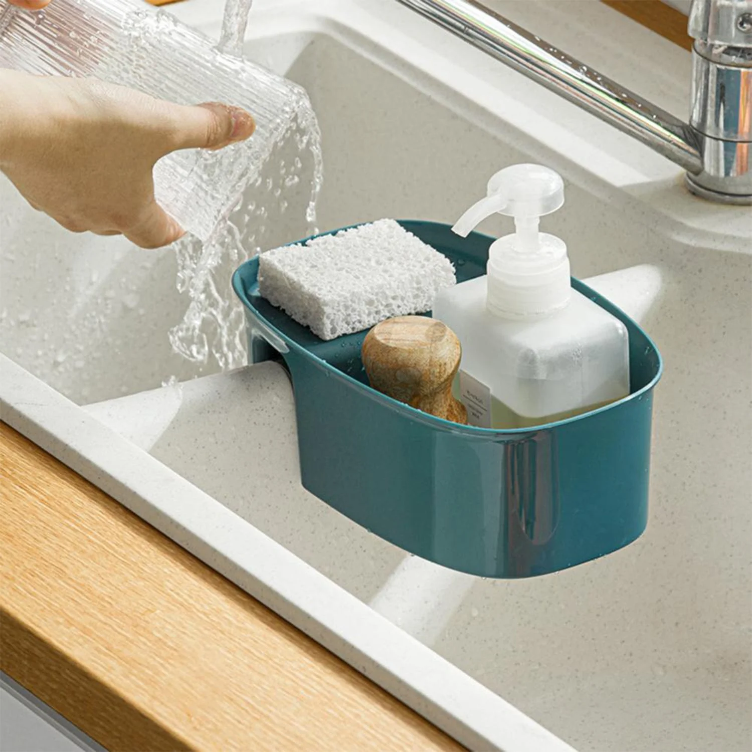 Kitchen Dish Drainer and Drying Rack Sink Basket - Image 9