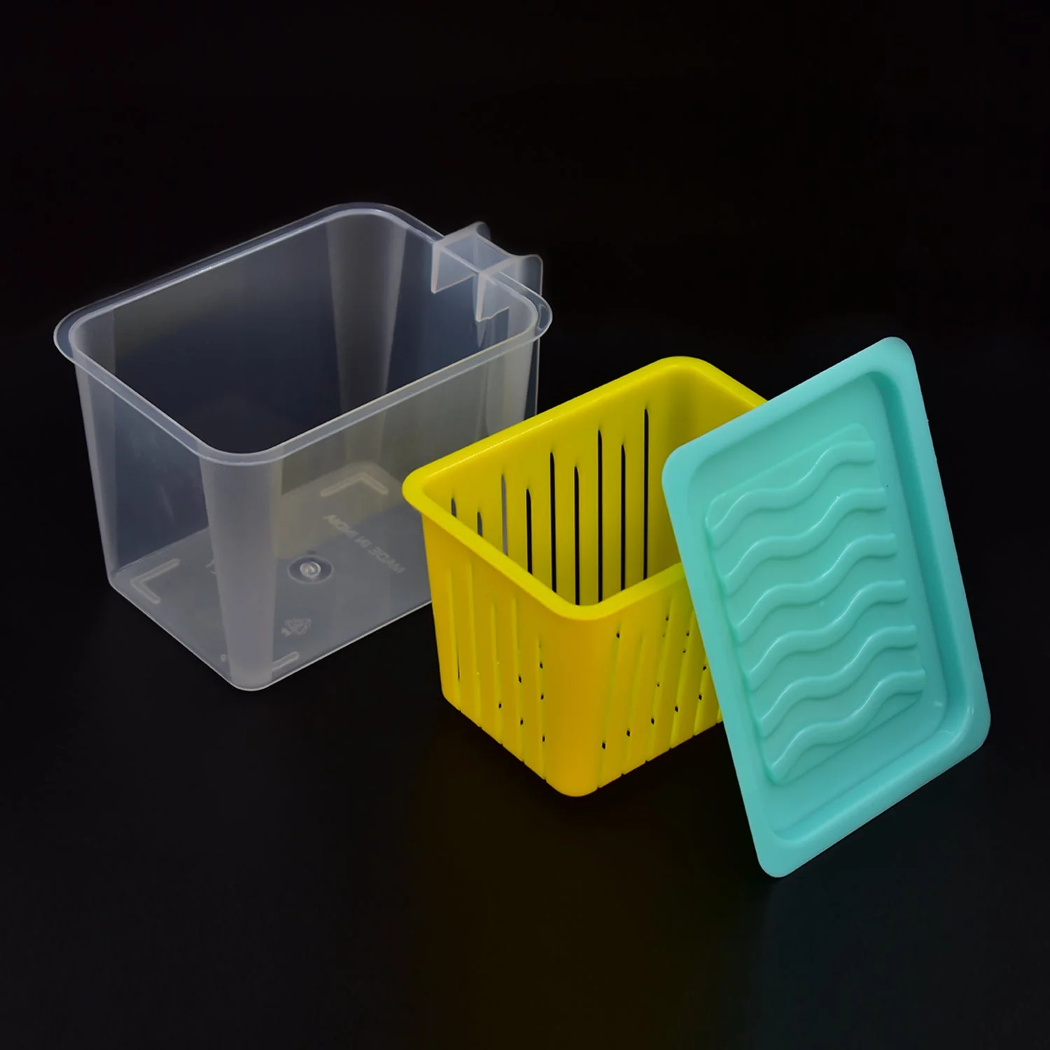 Fridge Storage Containers with Handle – Plastic Kitchen Storage (4 Pcs Set) - Image 7