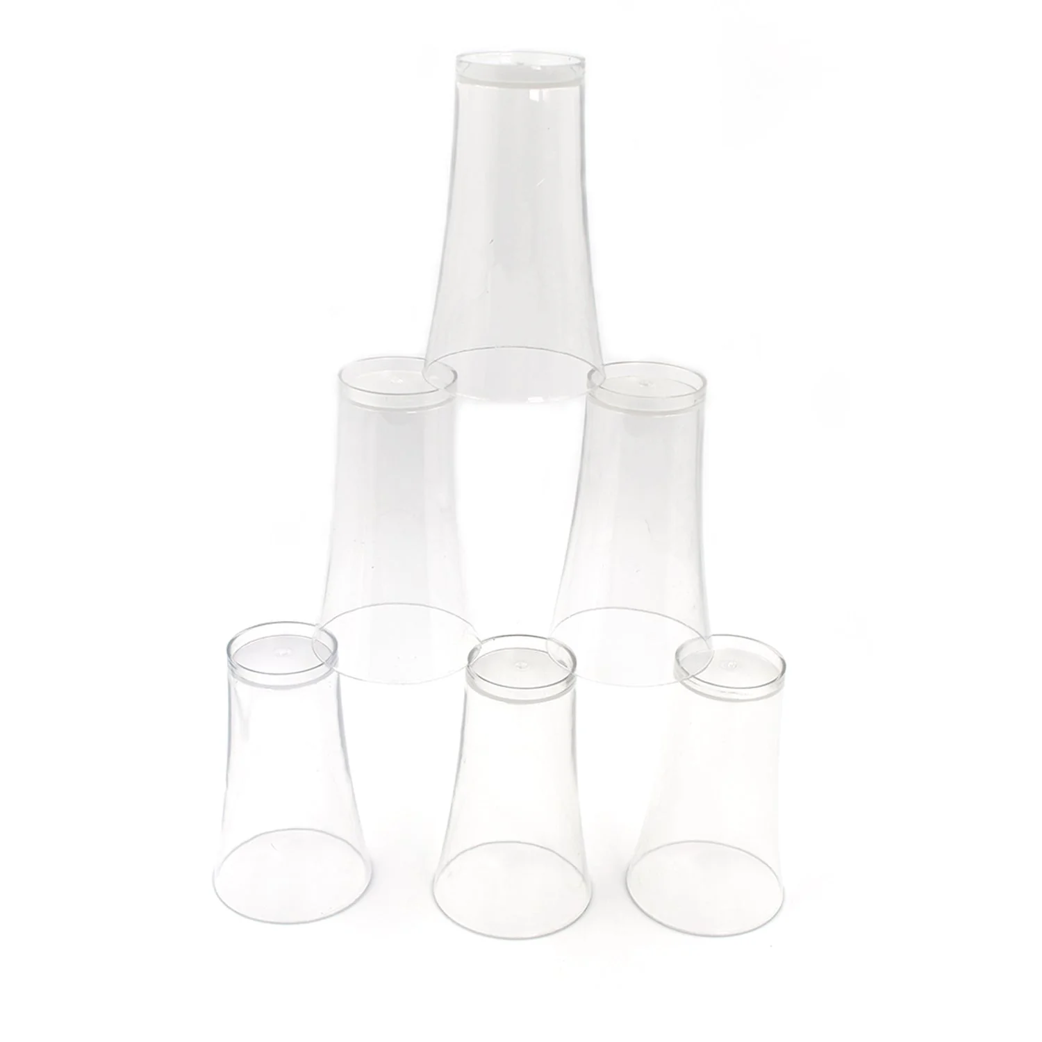 Plastic Drinking Glass Juice Glass Water Glass Set of 6 Transparent Glass - Image 6