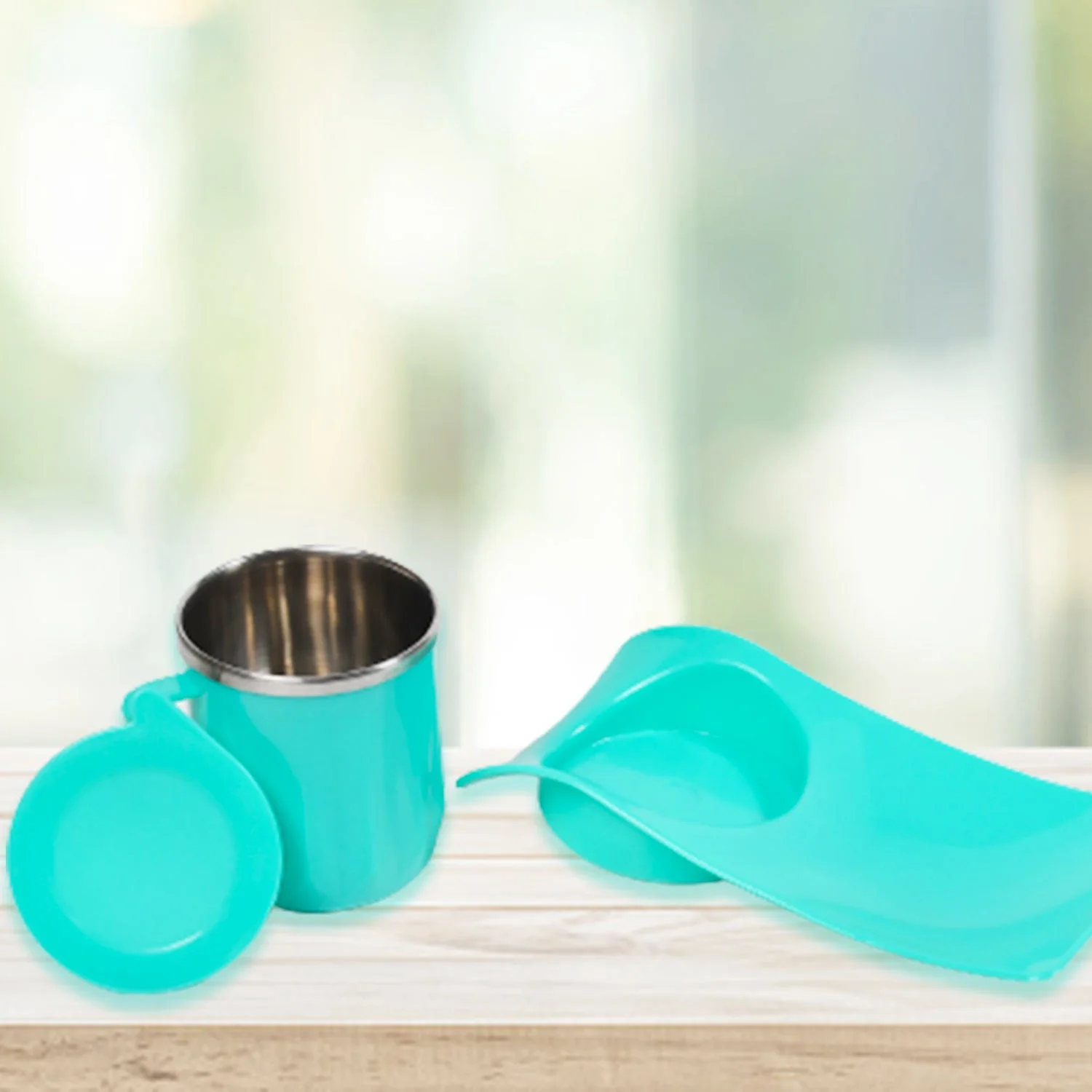 Snack Tray with 350ml Steel Cup for Kids & Home Use - Image 11