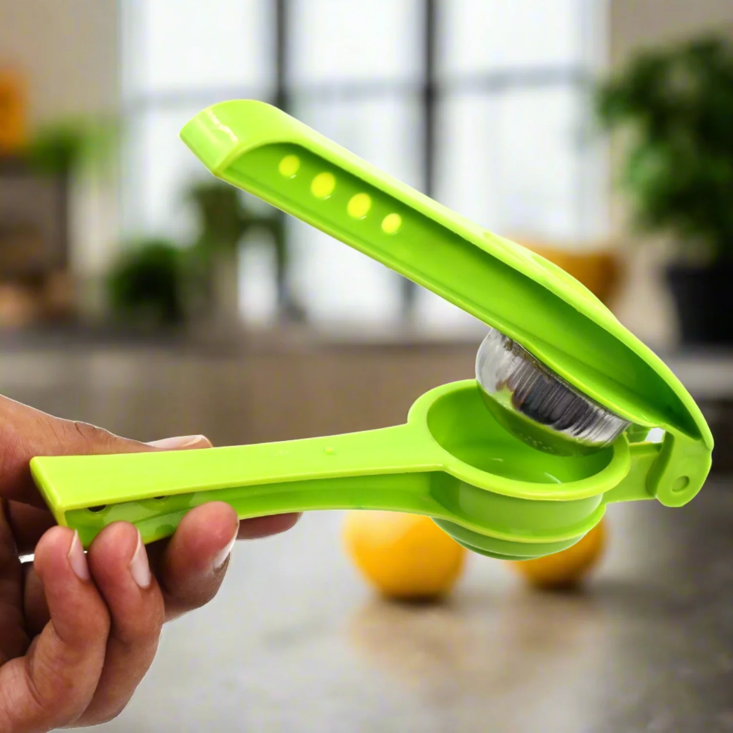 Plastic Lemon Squeezer Cum Opener 2 in 1 Lemon Squeezer - Image 3