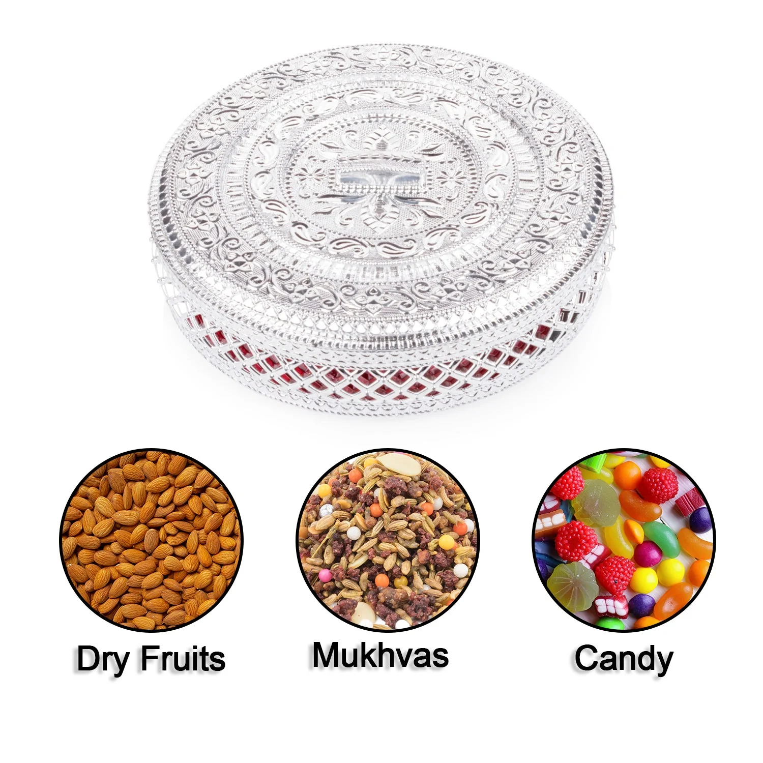 Round Box, Dry Fruit Box For Kitchen Storage Home Decor - Image 6