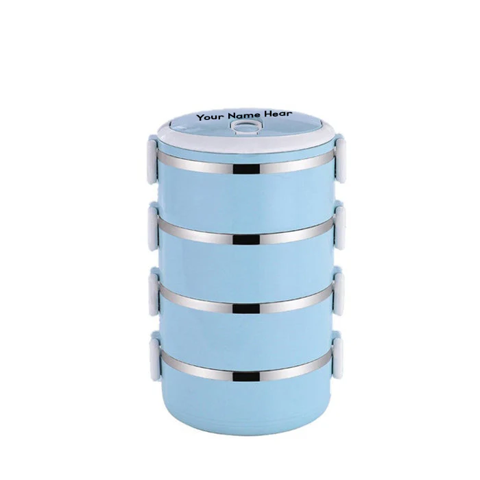 Customized Multi Layer Stainless Steel Hot Lunch Box (4 Layer) - Image 3