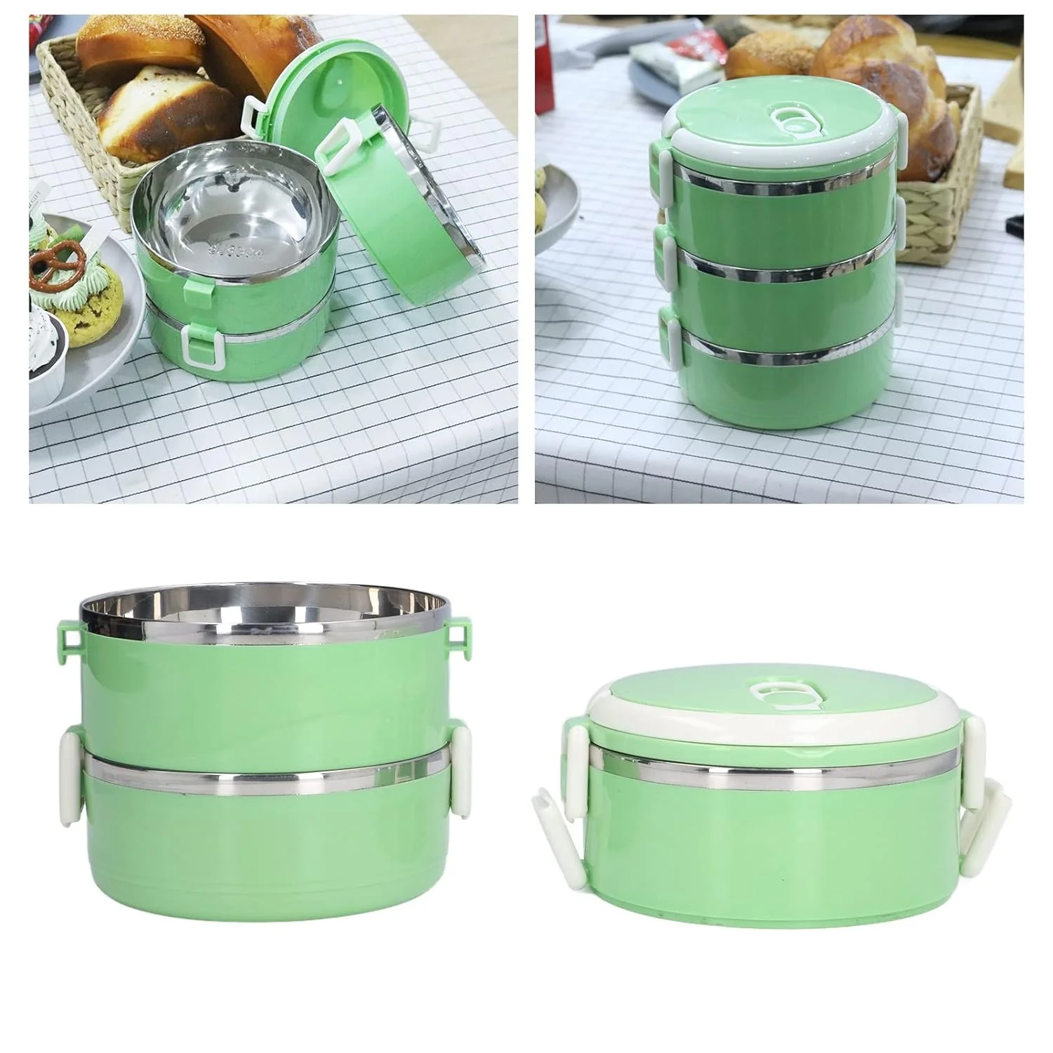 3 Layer Doraemon Lunch Box Tiffin - Image 7