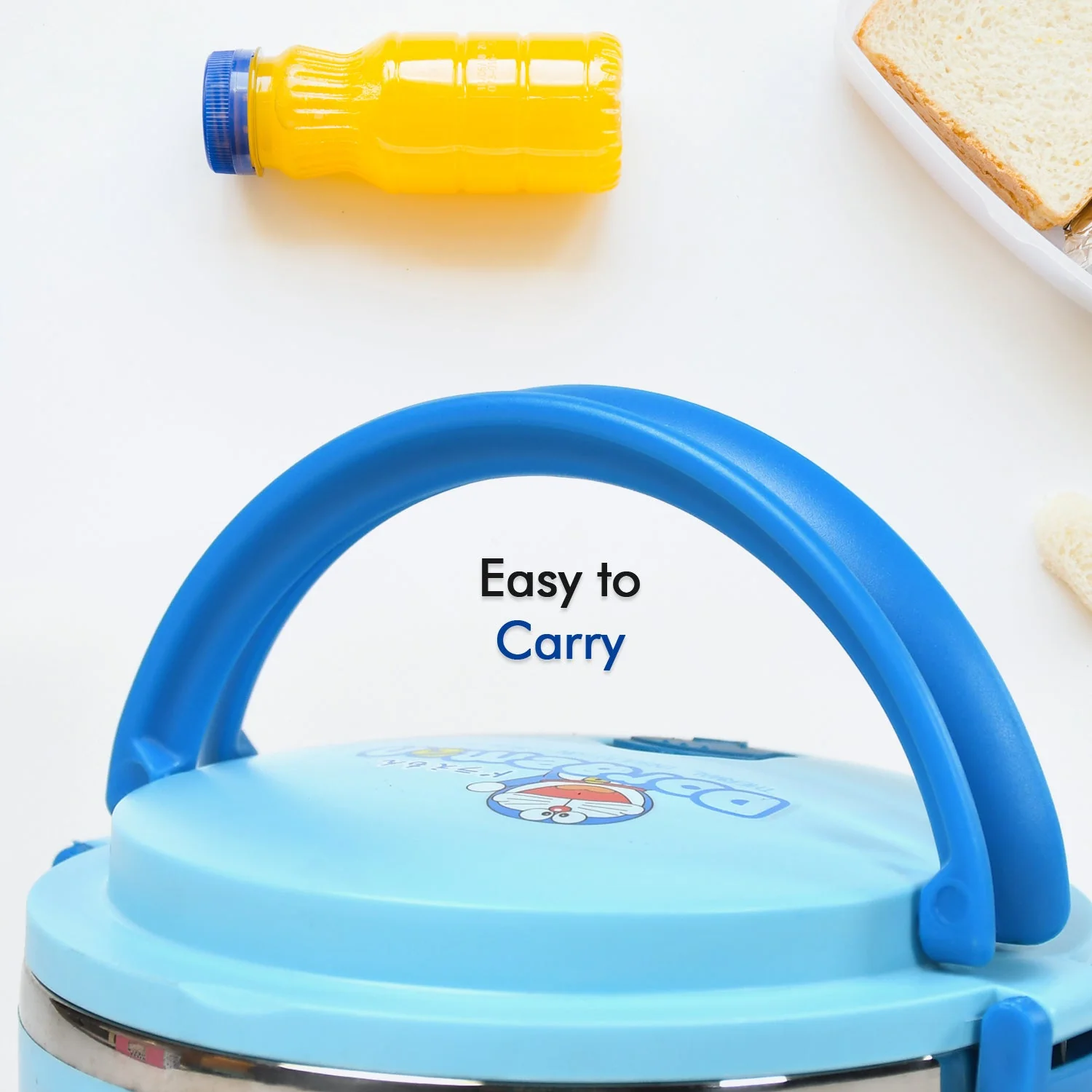 Single Layer Doraemon Steel Lunch Box – Premium Lunch Box for Office & School - Image 7