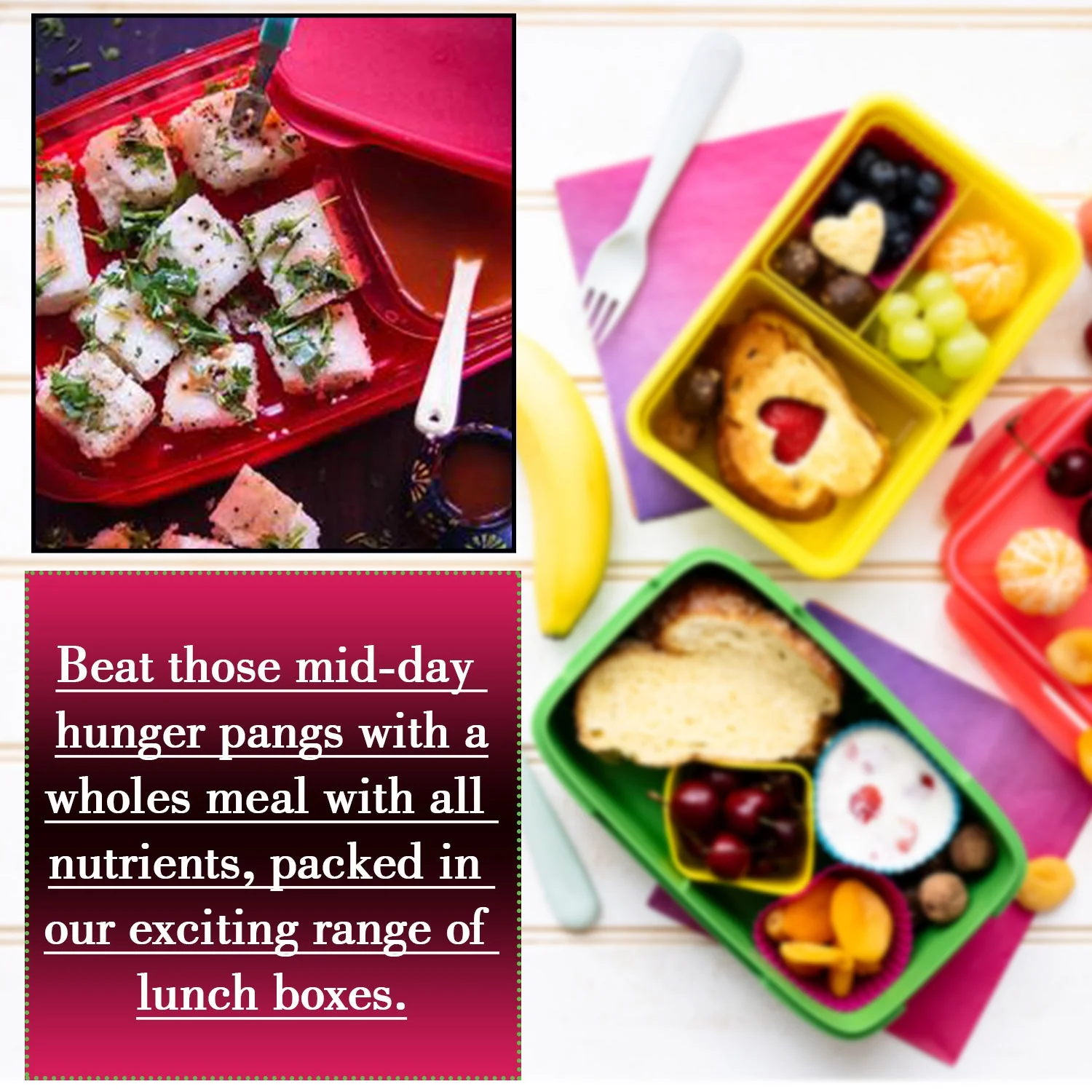 Seal Rectangular 2 Containers Lunch Box - Image 3