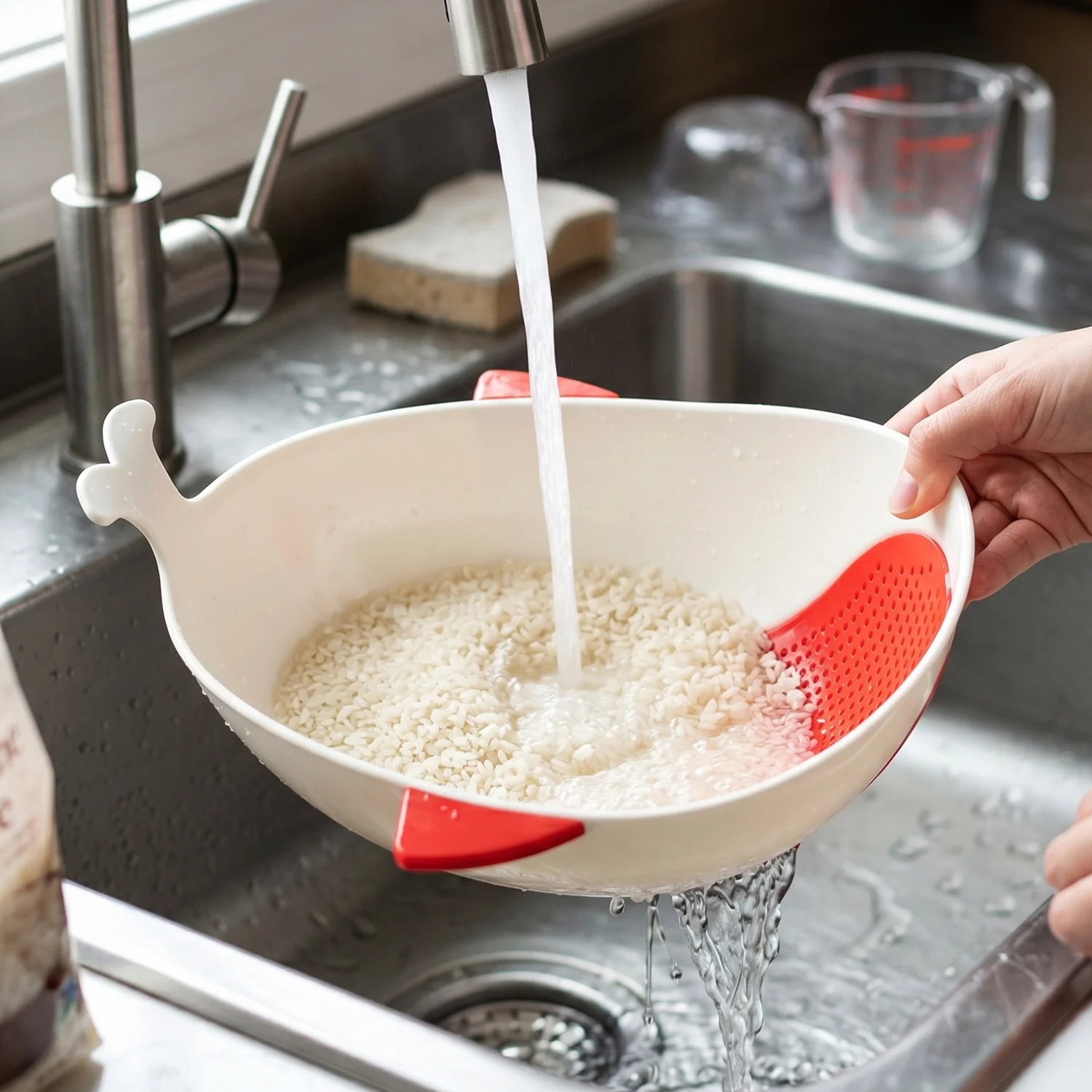 Fish-Shaped Rice Drainer for Efficient Washing and Draining – 1 Pc - Image 4