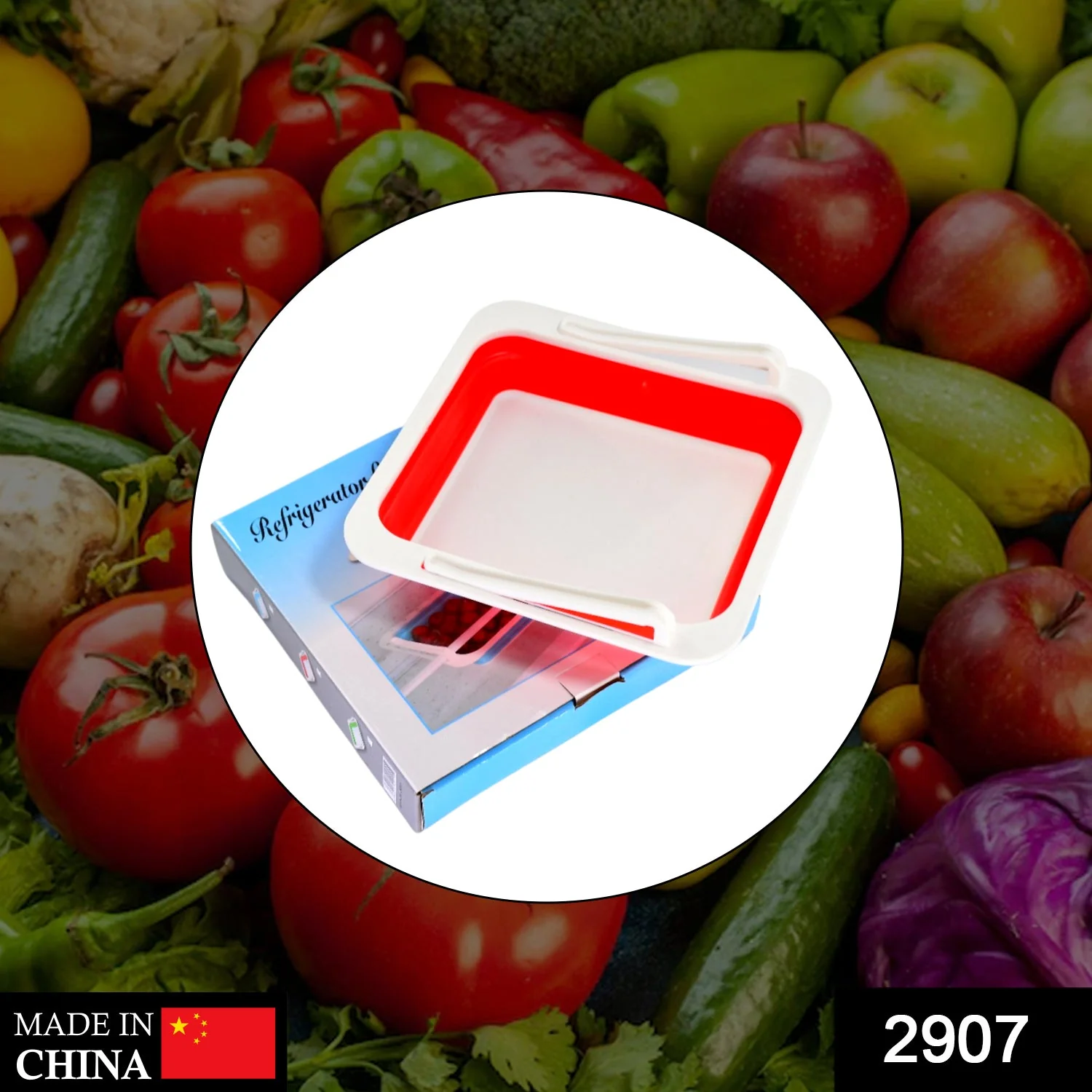 Refrigerator Folding Storage Box – Fridge Basket, Sliding Storage Racks & Tray - Image 3