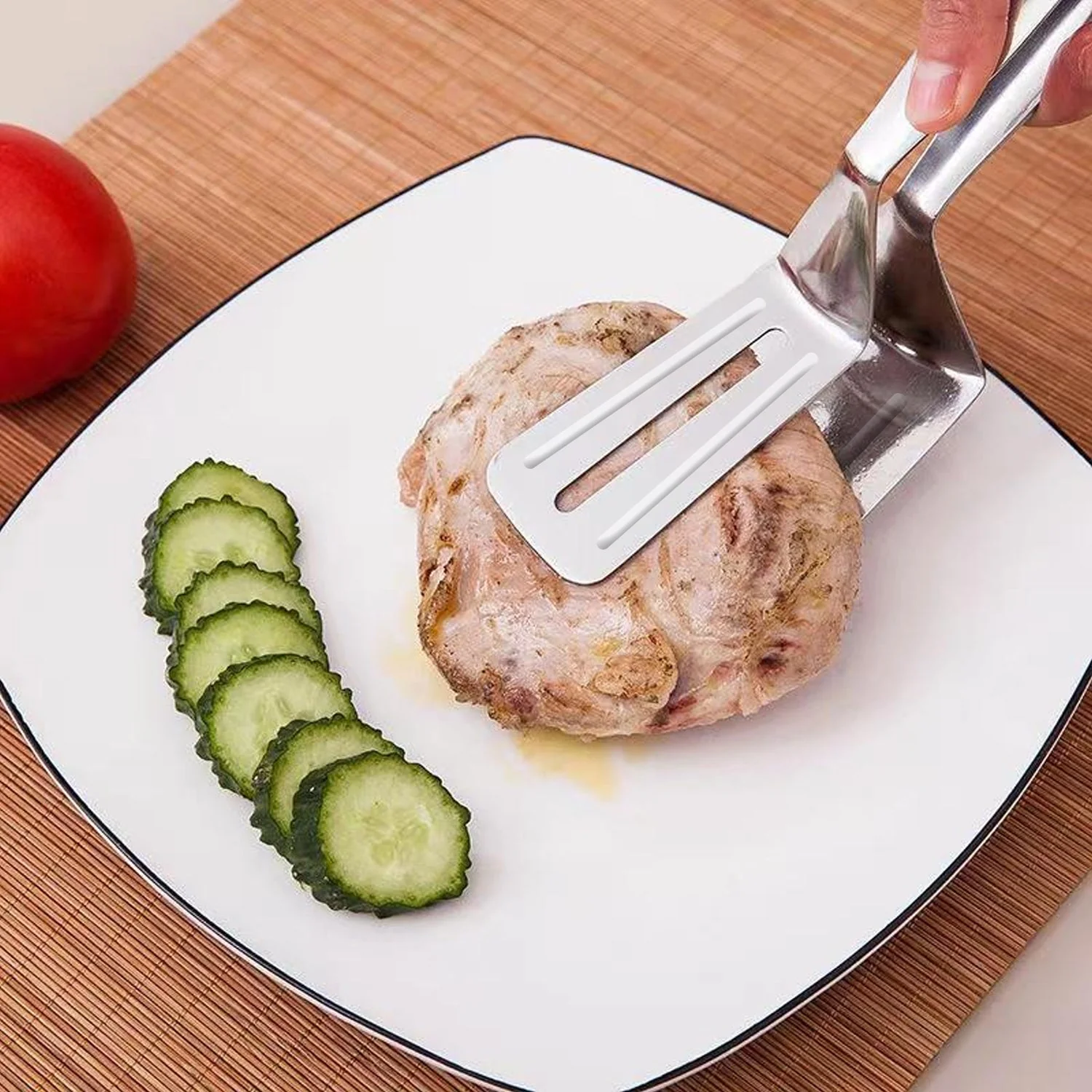 Multifunction Stainless Steel Cooking & BBQ Tongs - Image 3