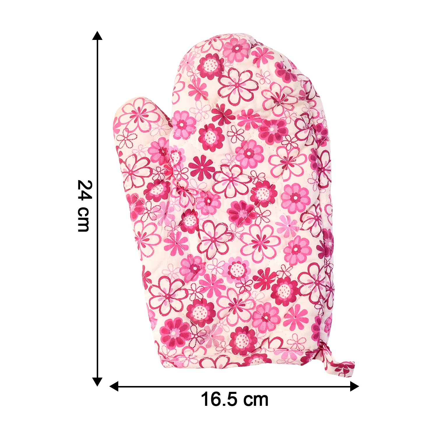 Designer Multicoloured Oven Mitt and Pot Holder (24 Cm) - Image 6