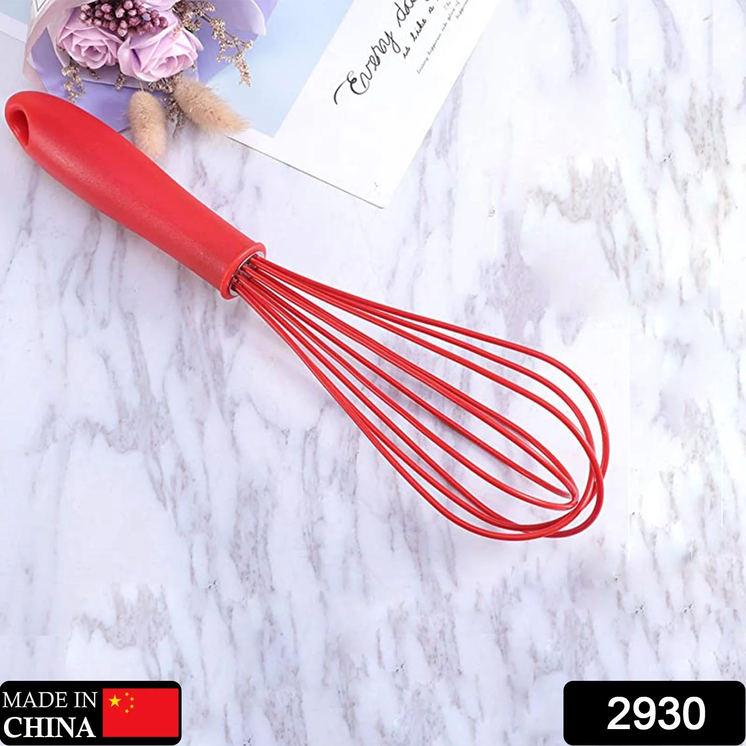 Manual Whisk Mixer – Silicone Cream Whisk, Rotary Egg Beater for Kitchen Baking - Image 2