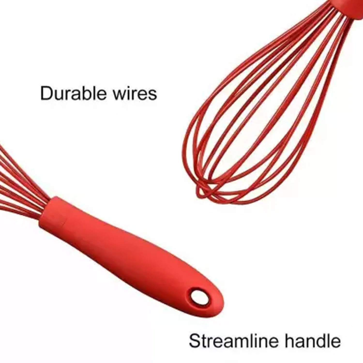 Manual Whisk Mixer – Silicone Cream Whisk, Rotary Egg Beater for Kitchen Baking - Image 9