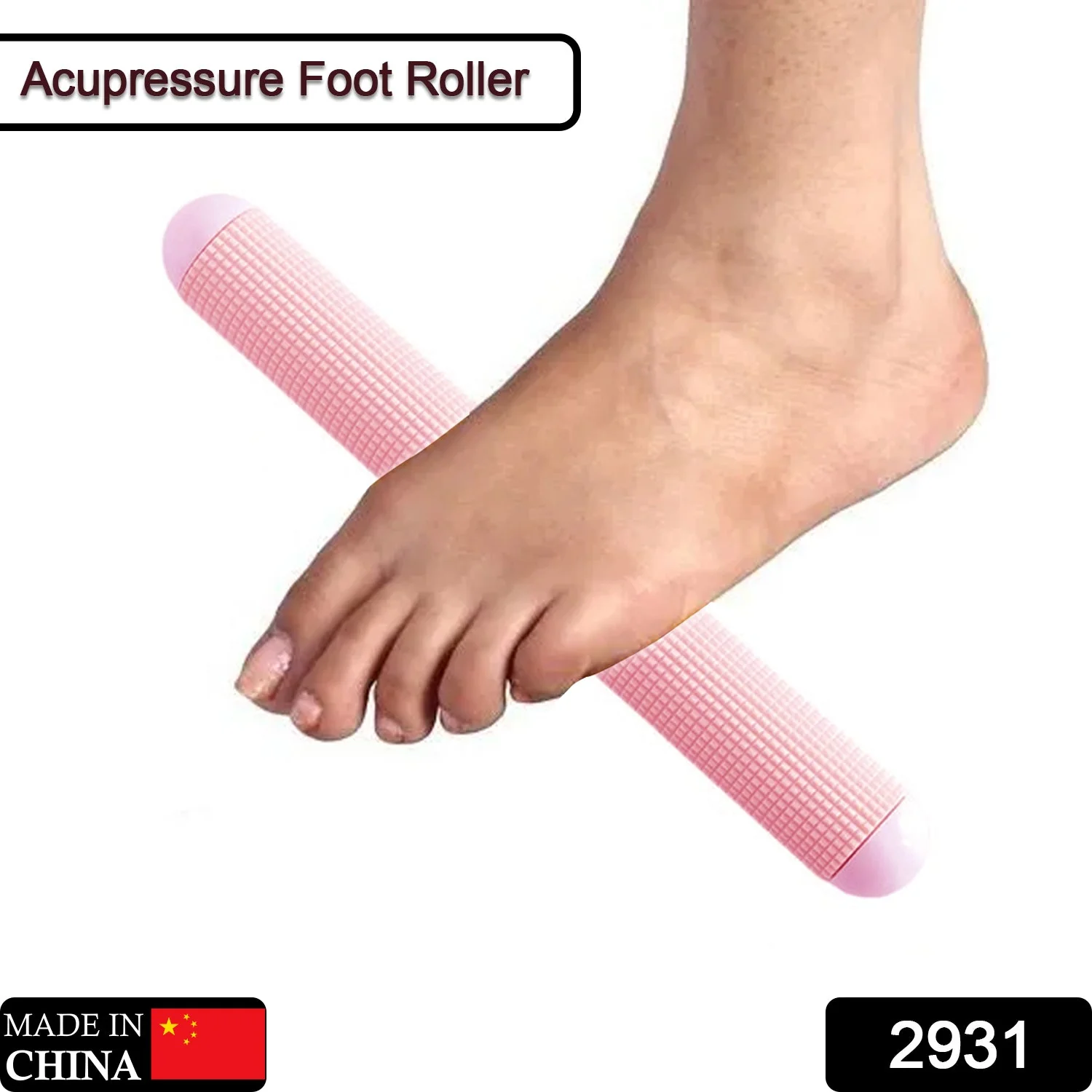 Acupressure Foot Roller Plastic With Massager Multicolor Plain Relief And Body Care - Image 2
