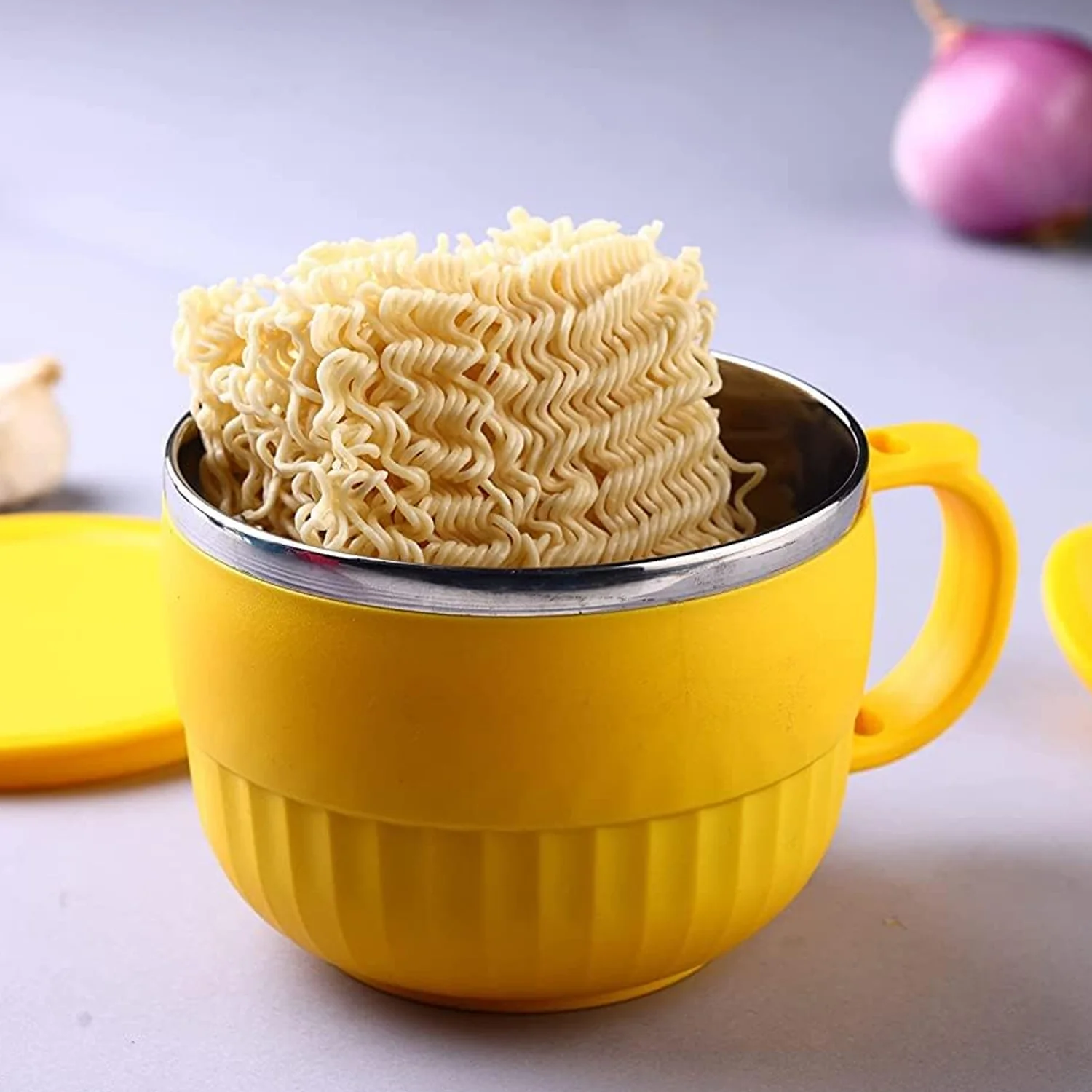 Safe Double-Layer Maggie Bowl with Lid & Handle – Versatile Bowl for Meals - Image 6