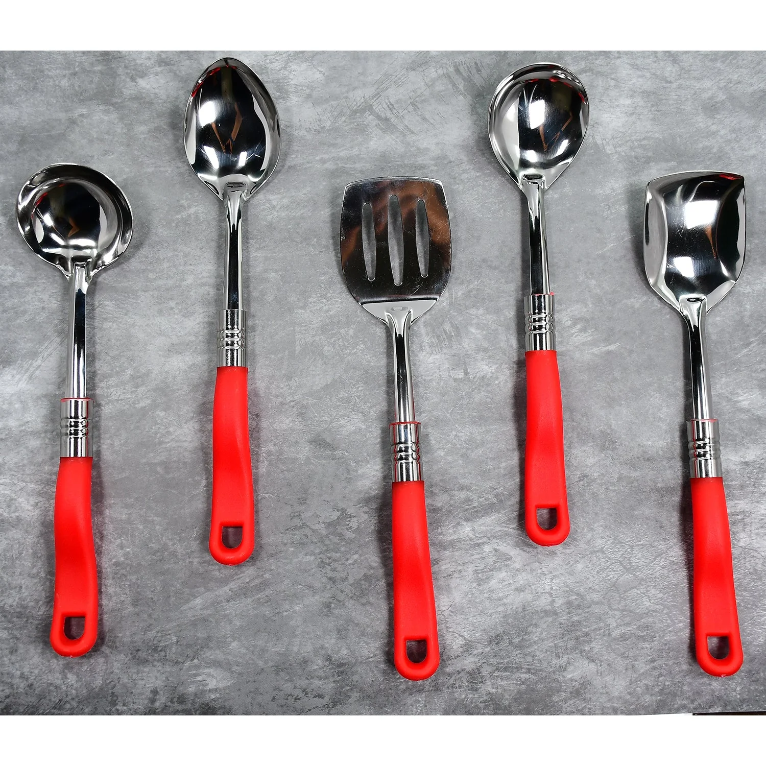 Stainless Steel Serving Spoon Set 5 pcs. - Image 6