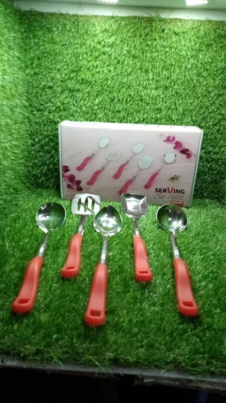 Stainless Steel Serving Spoon Set 5 pcs. - Image 9