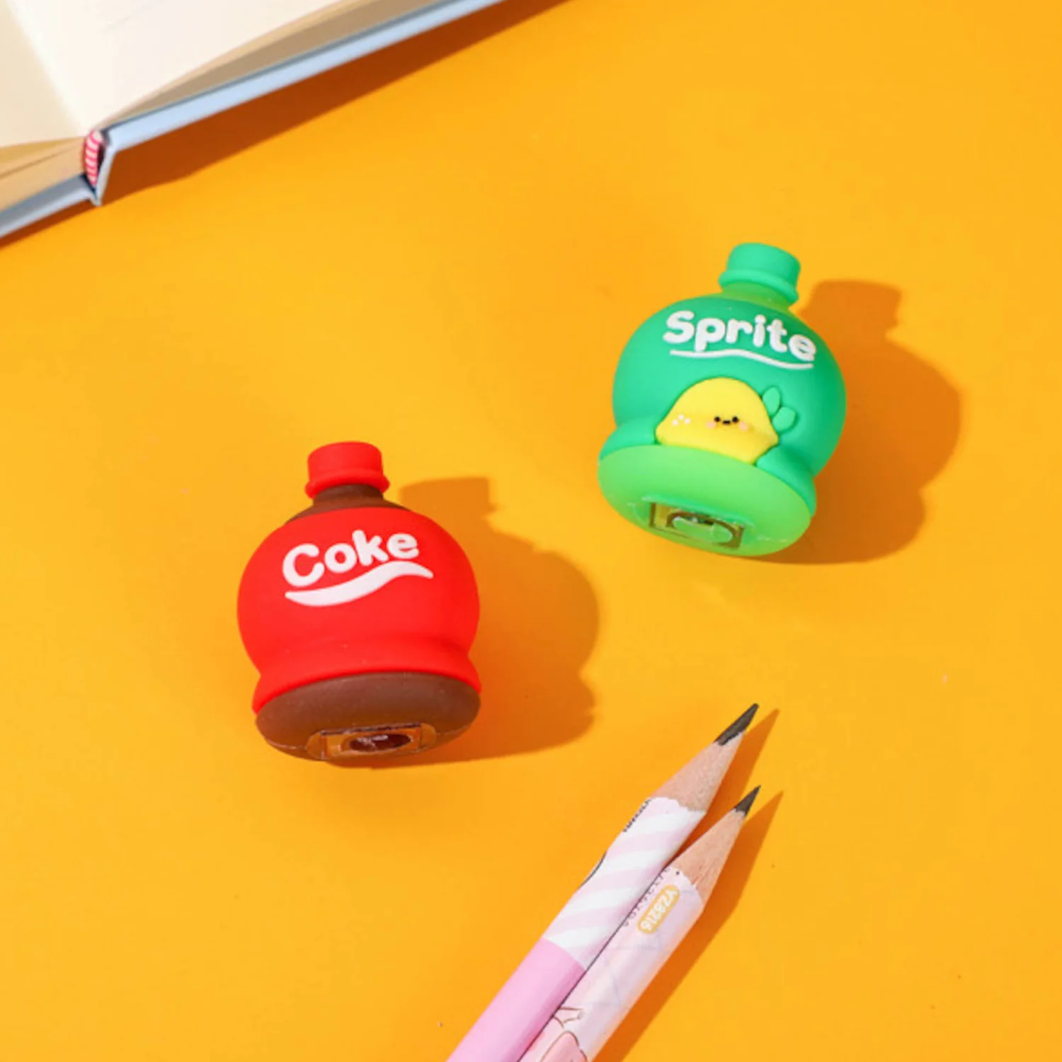 2-in-1 3D Cold Drink Bottle Shape Rubber Pencil  Set, Boys Girls Gifts (1 Pc ) - Image 3