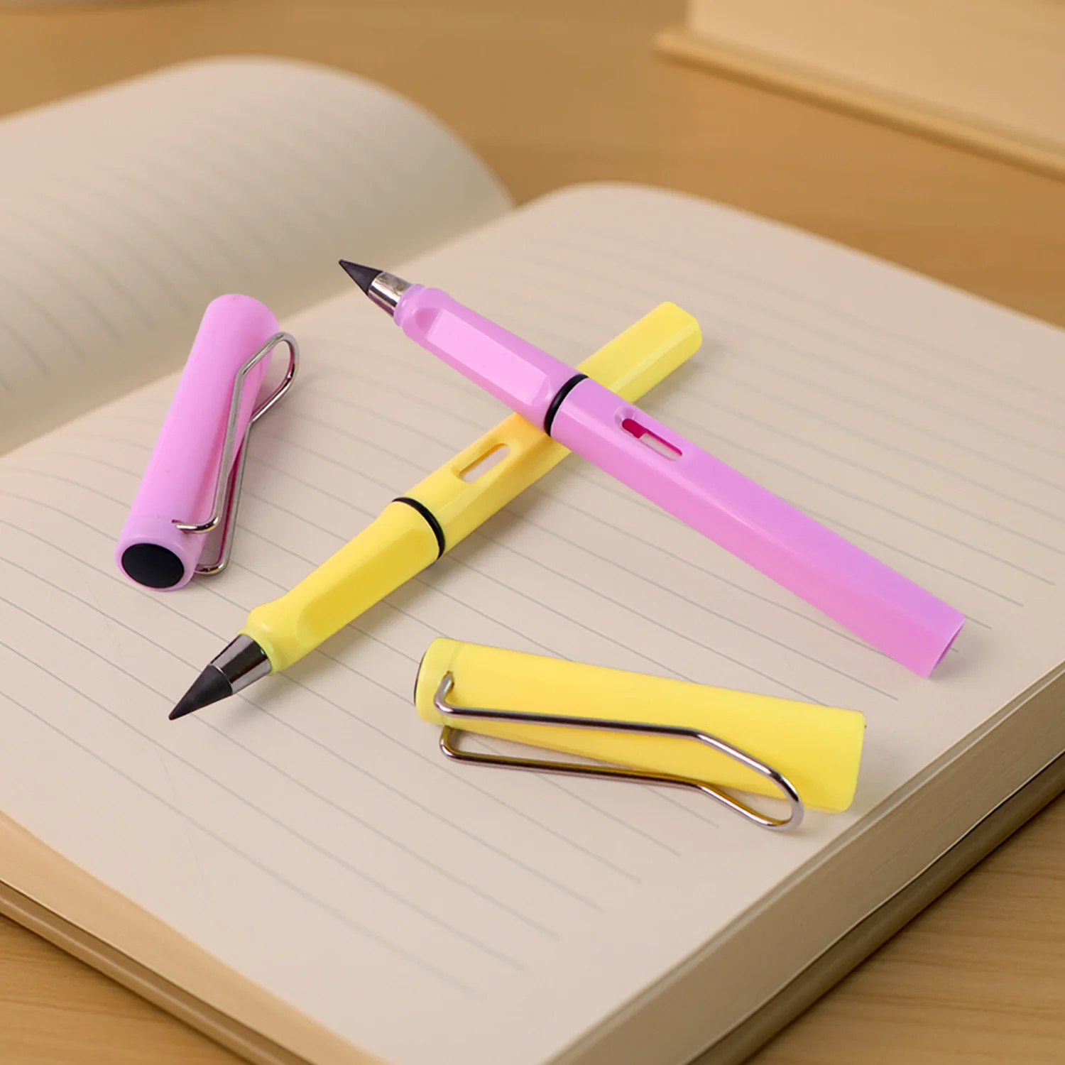 2In1 Everlasting Pencil Replaceable Head With Eraser (2 Pc / Mix Color) - Image 6