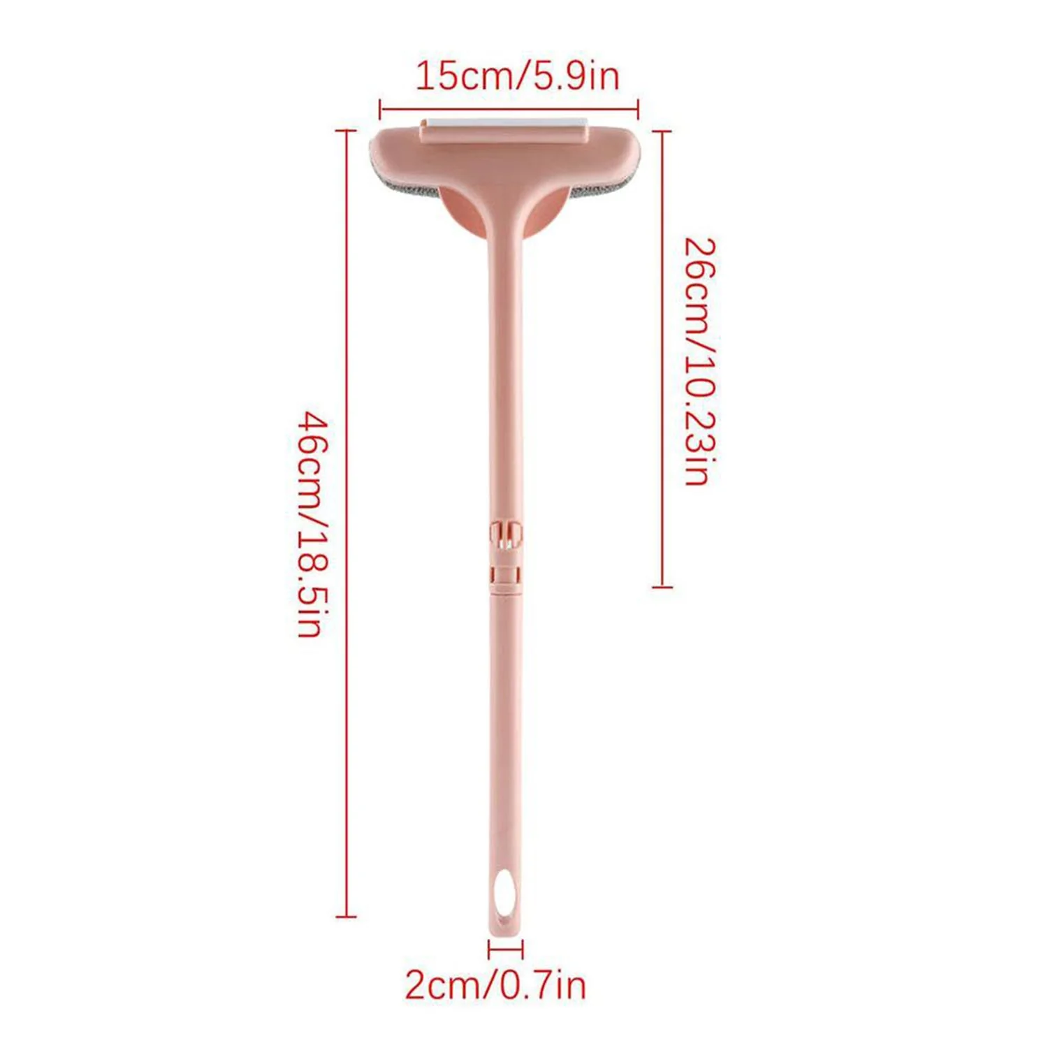 Brush 2 in 1 Mesh Cleaning Brush & Wiper with Extended Handle Window Cleaning Brush (1 Pc) - Image 4
