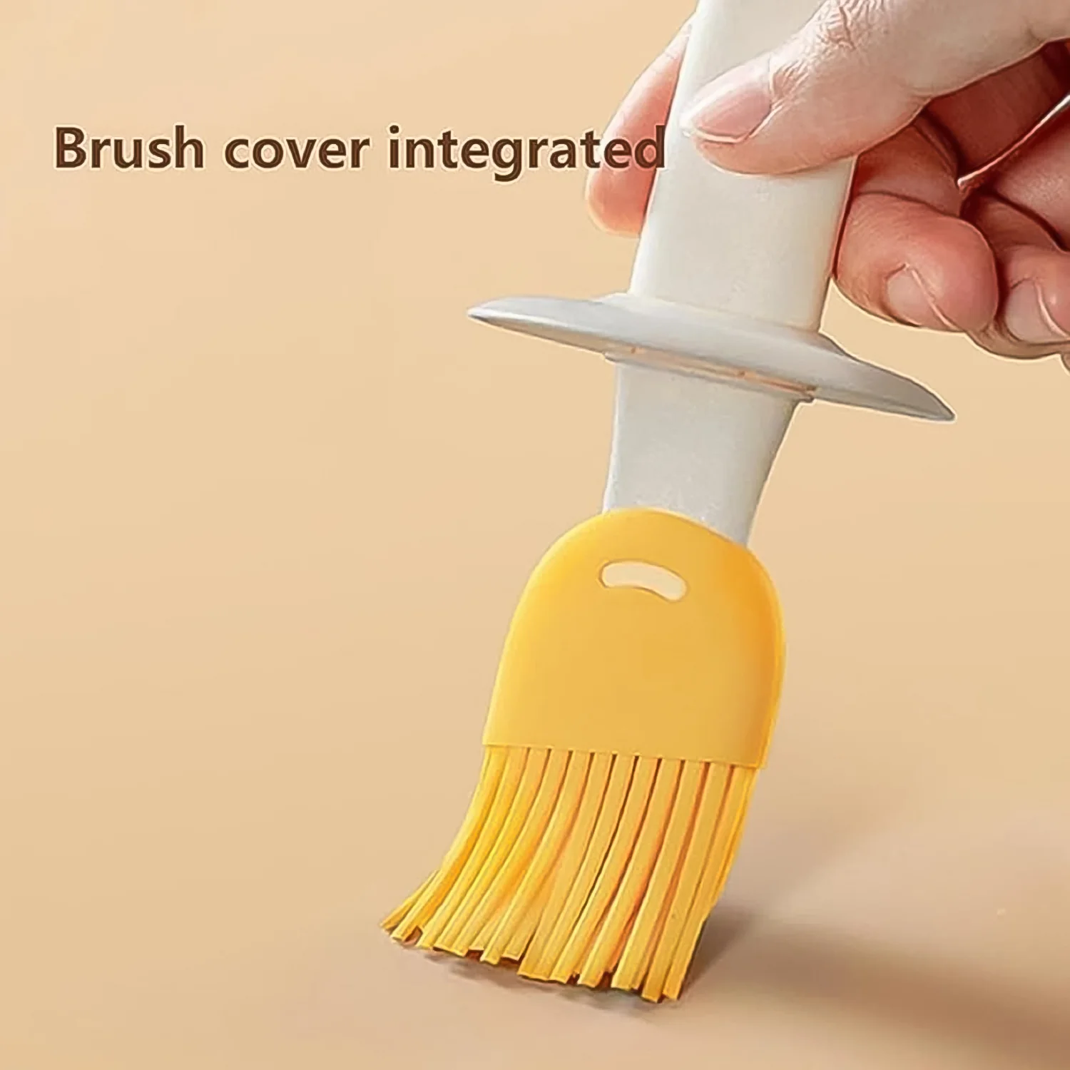 Plastic 2 in 1 Oil Dispenser Bottle with Silicone Basting Brush (1 Set) - Image 4