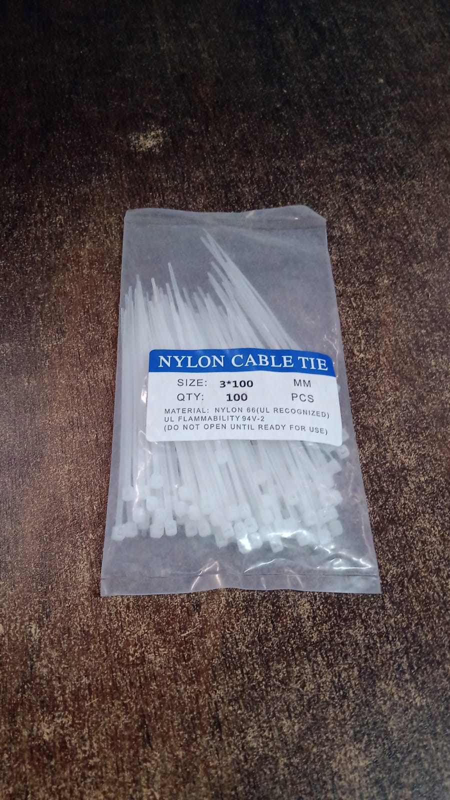 3×100 MM Nylon Self-Locking Cable Ties – Heavy Duty Zip Wire Tie (100 Pc) - Image 9