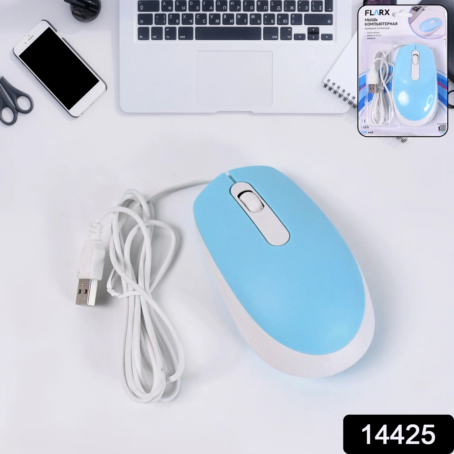 3 Button Ergonomic Design Wired Computer Mouse - Image 2
