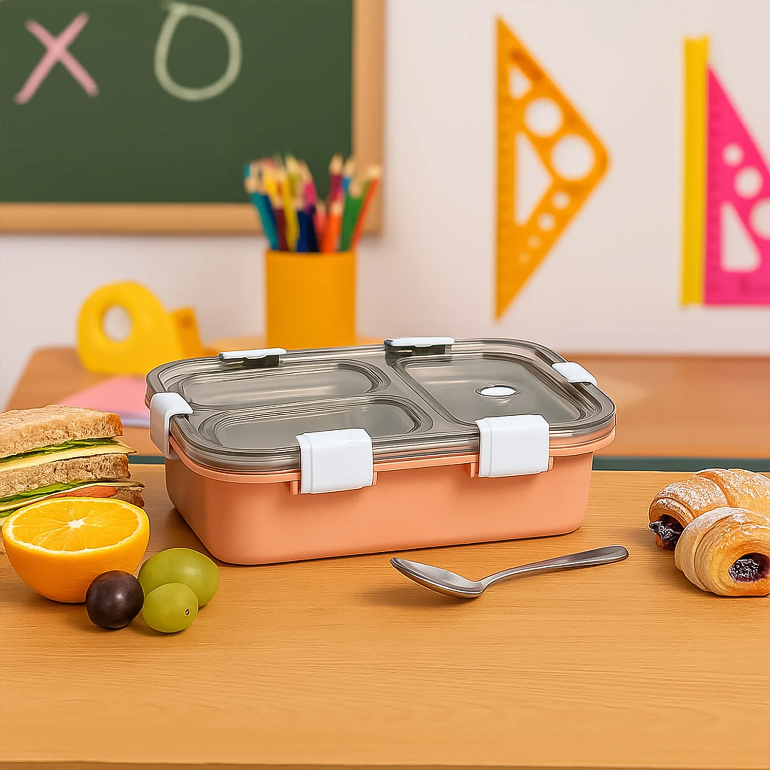 3-Compartment Lunch Box - (1 Pc) - Image 6