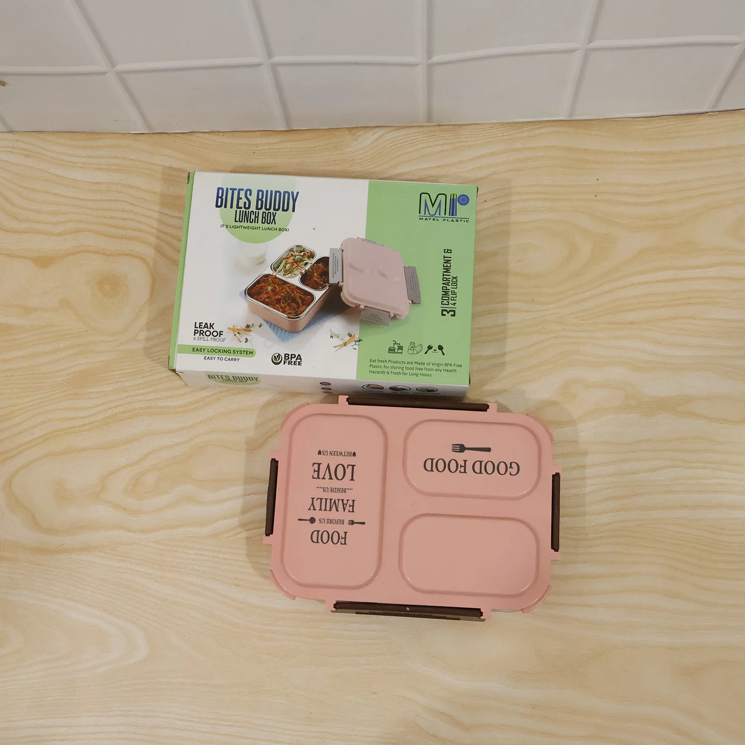 3-Compartment Stainless Steel Lunch Box (1 Pc) - Image 9