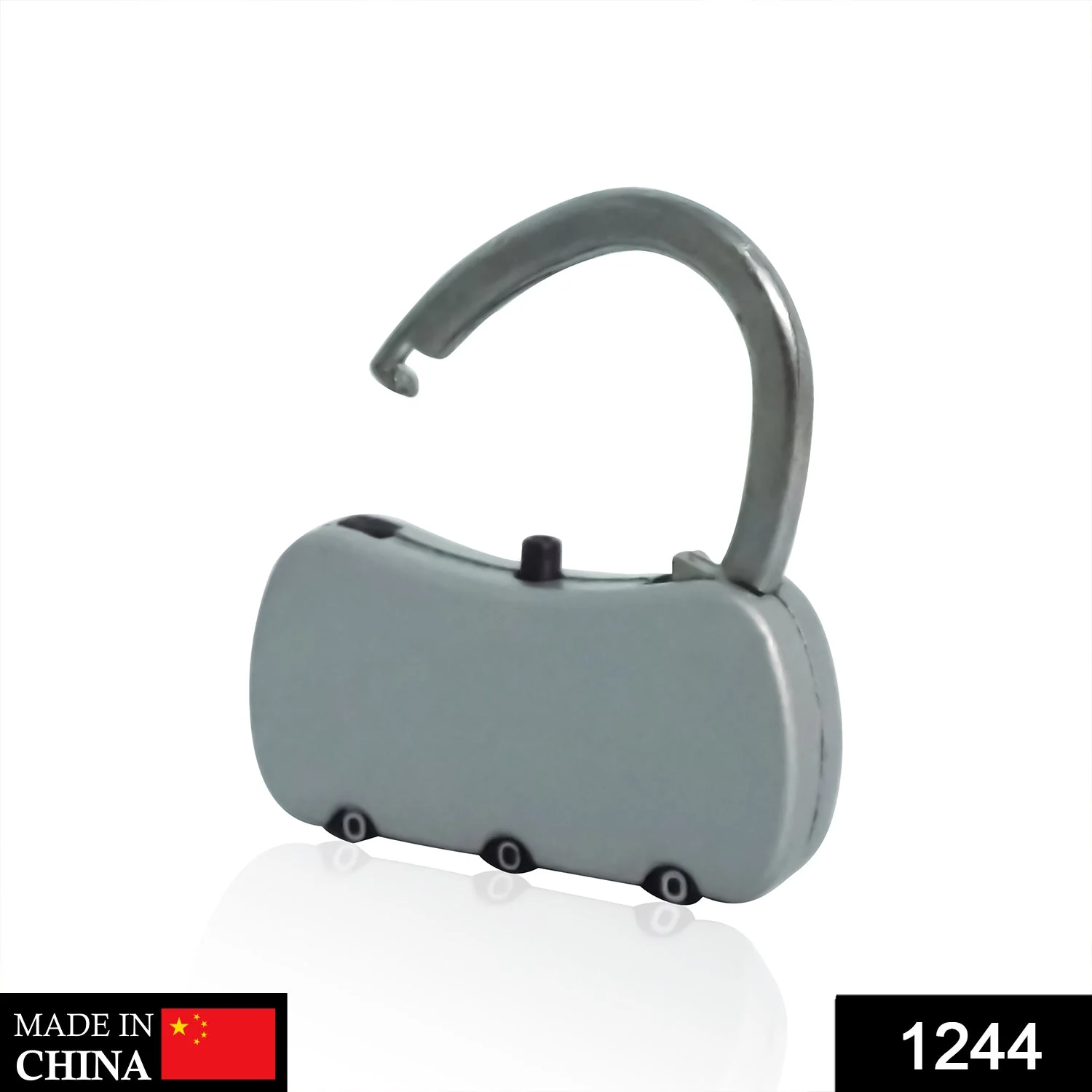 3-Digit Resettable Combination Round Padlock for Luggage (Big, Multicolor) - Image 2
