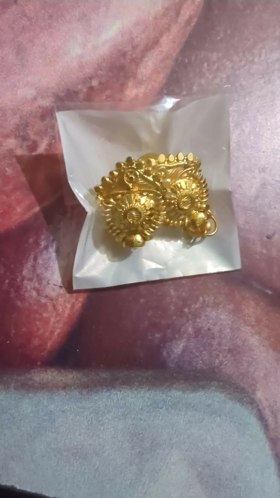 3 Drops Golden Earrings for Women & Girls – Traditional Fancy Jewellery Gift - Image 5
