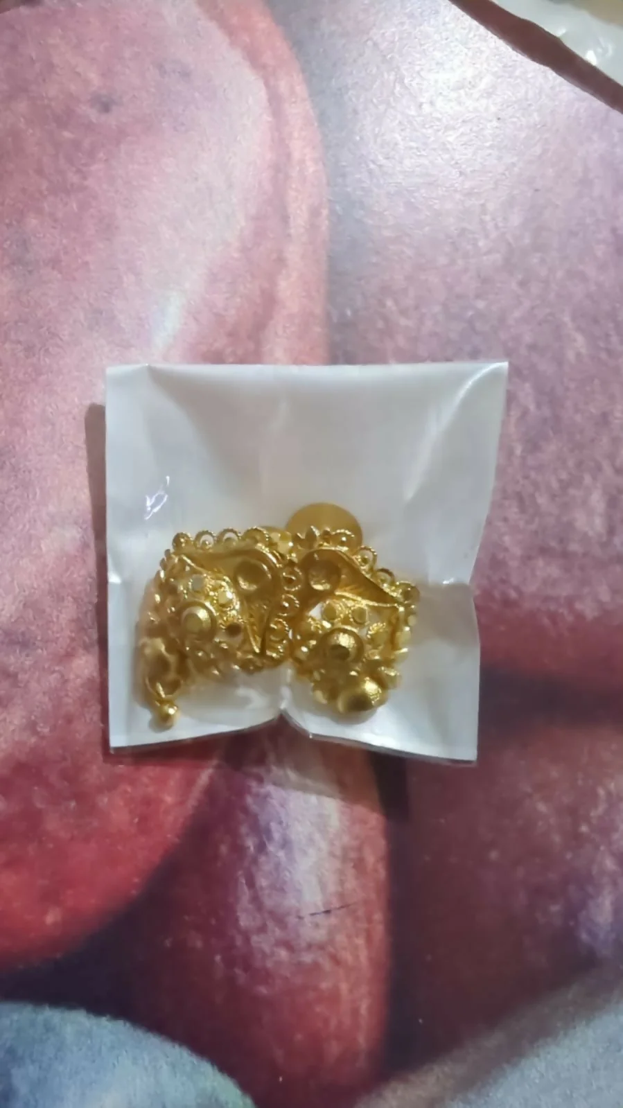3 Drops Golden Earrings for Women & Girls – Traditional Fancy Jewellery Gift - Image 5