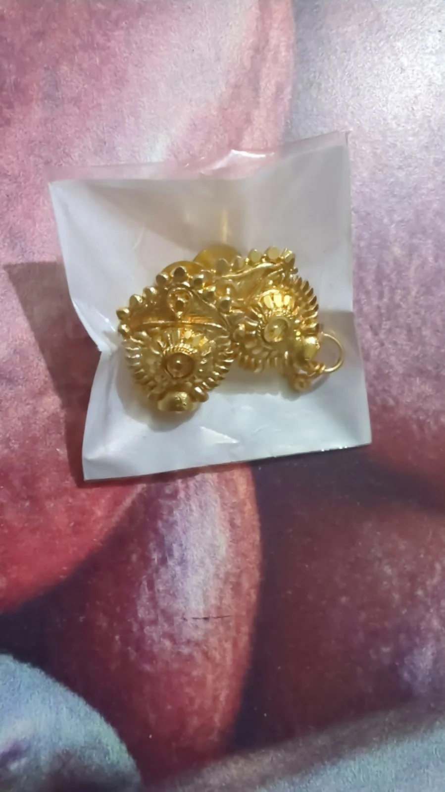 3 Drops Golden Earrings for Women & Girls – Traditional Fancy Jewellery Gift - Image 5