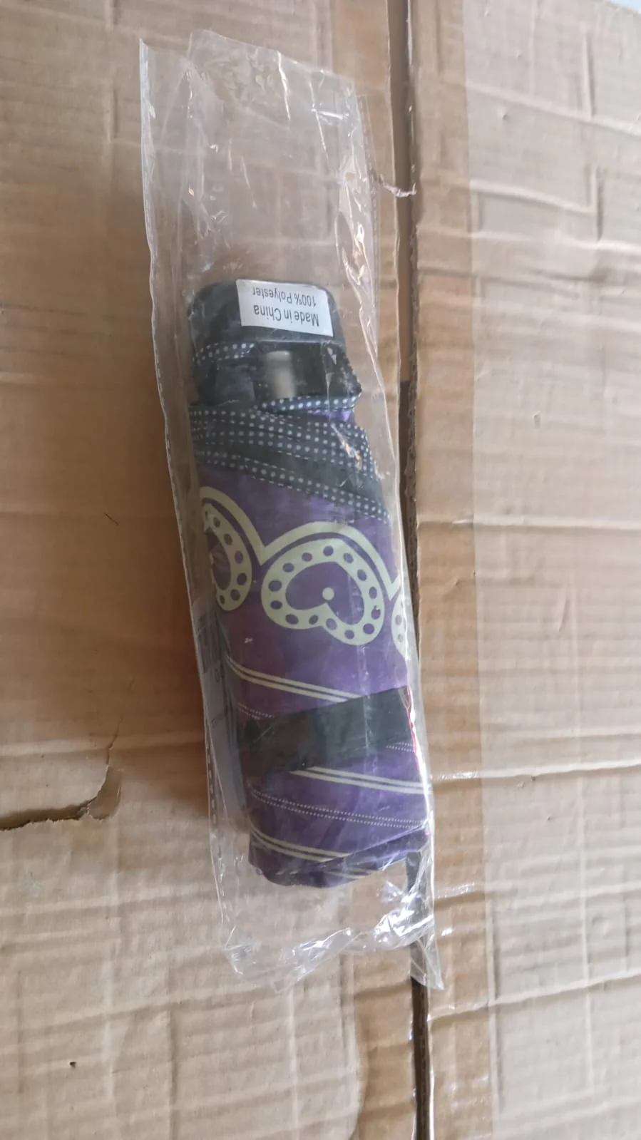 3-Fold & 5 Floor Sun Protective Solid Foldable Umbrella (1 Pc) - Image 3