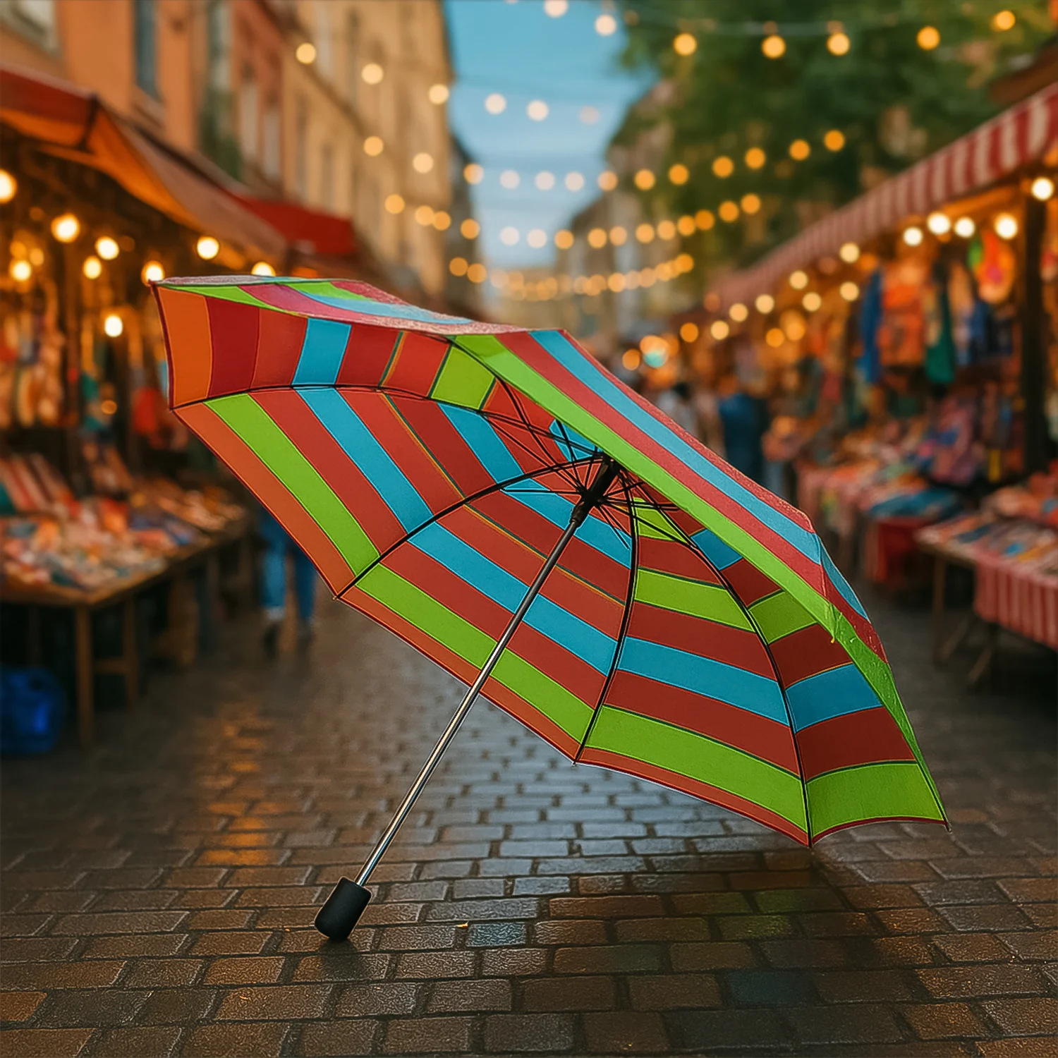 3-Fold Sun & Rain Protective Solid Foldable Umbrella, (1 Pc / Mix Design) - Image 4