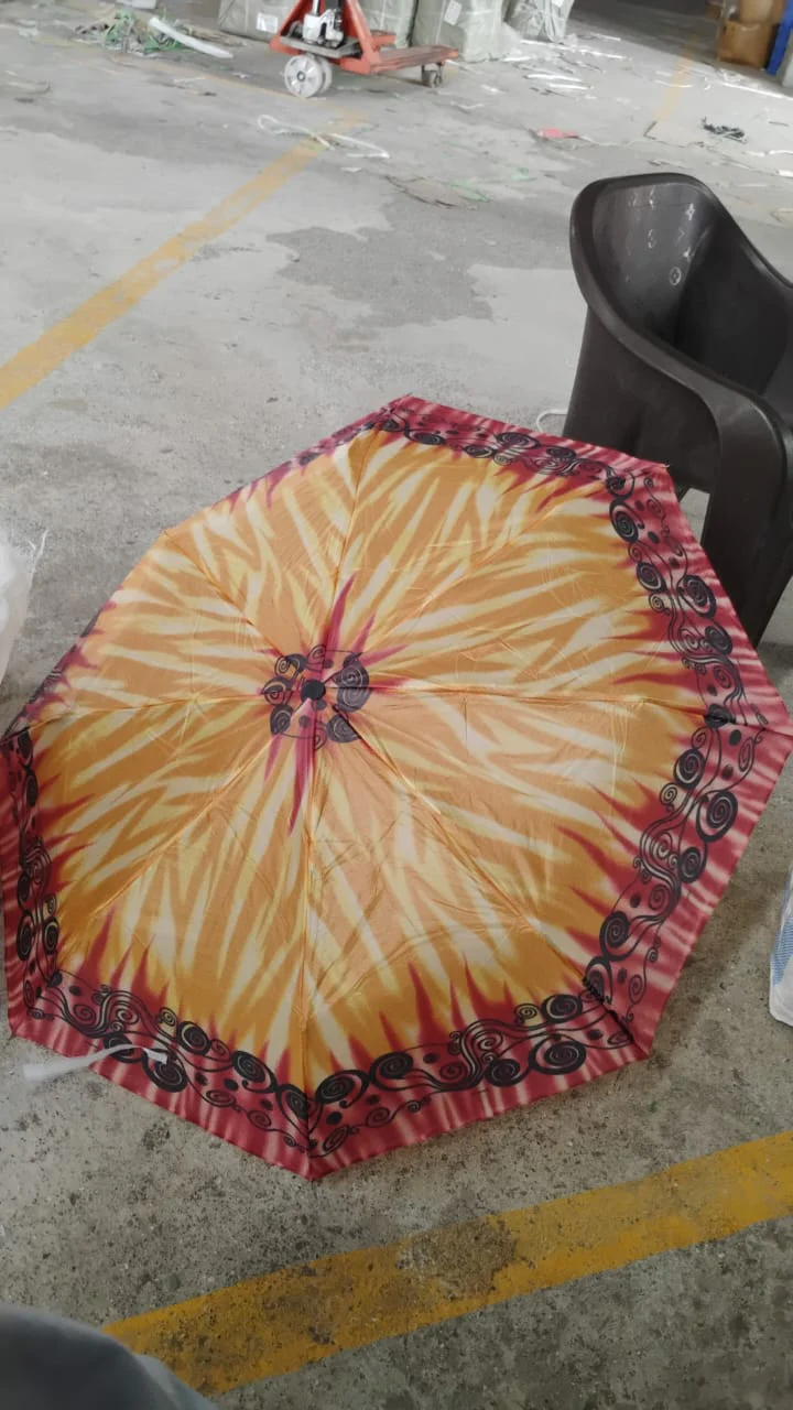 3-Fold Sun & Rain Protective Solid Foldable Umbrella, (1 Pc / Mix Design) - Image 7