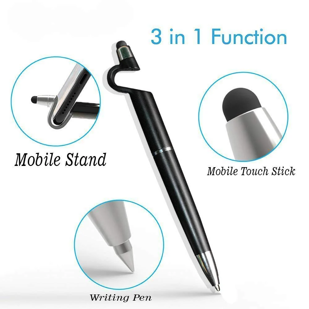 3 in 1 point Function Stylus Pen with Mobile Stand - Image 6