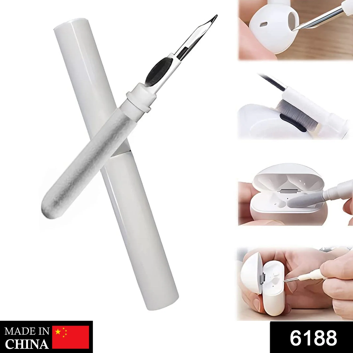 3-in-1 Earbuds Cleaning Pen – Easy Cleaning Tool for Earbuds & Earphones - Image 2