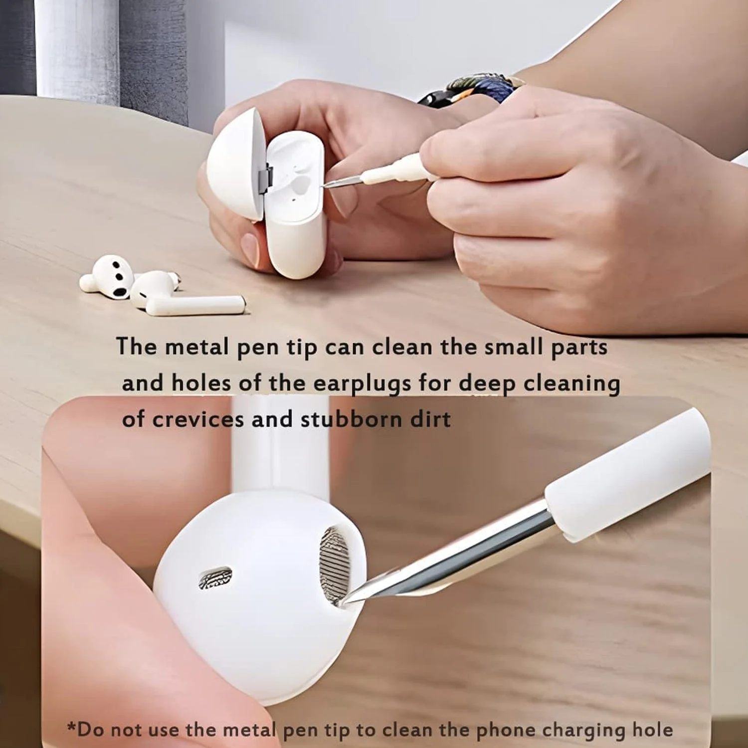 3-in-1 Earbuds Cleaning Pen – Easy Cleaning Tool for Earbuds & Earphones - Image 7