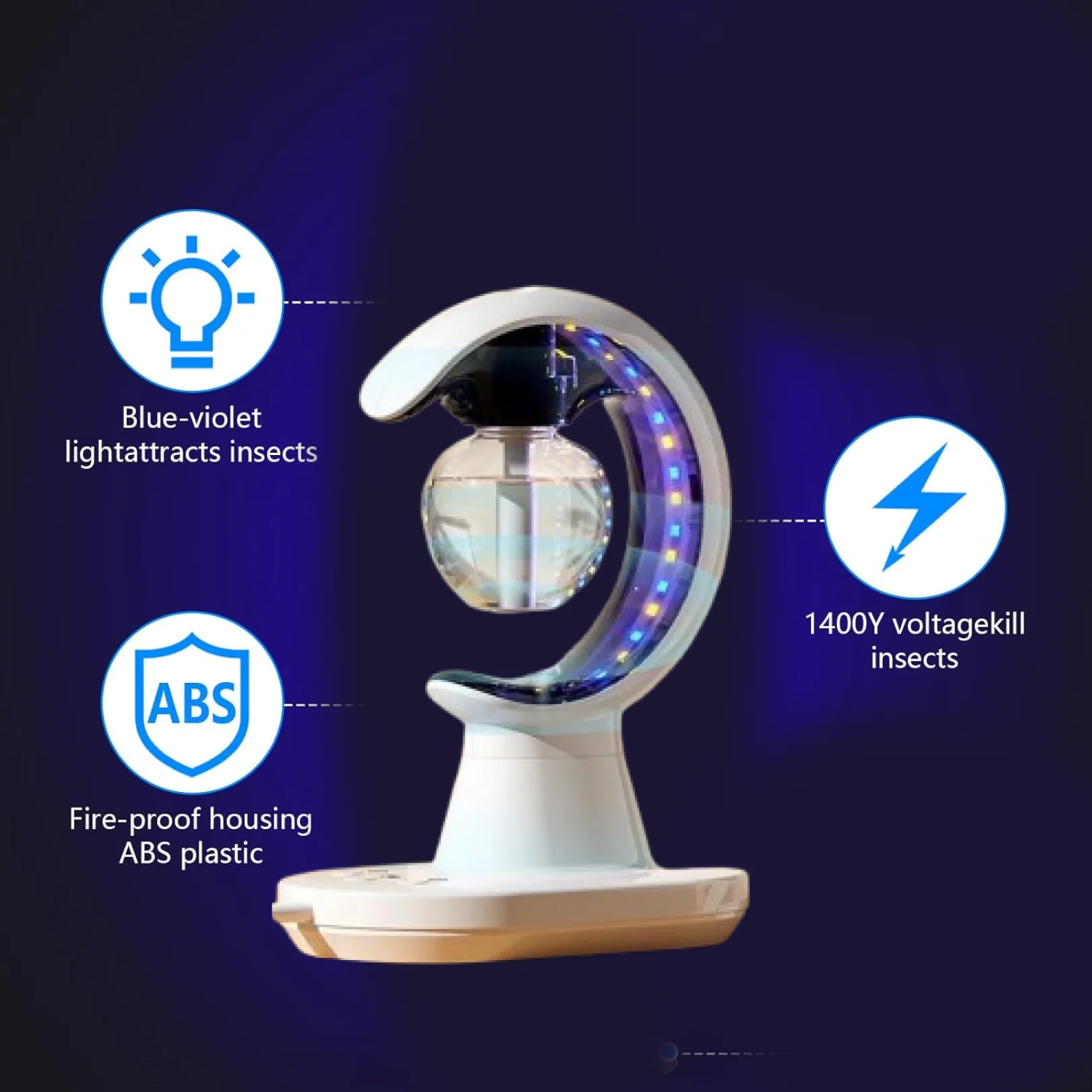 3-in-1 LED Lamp with Humidifier and Mosquito Repellent (1 Pc) - Image 2