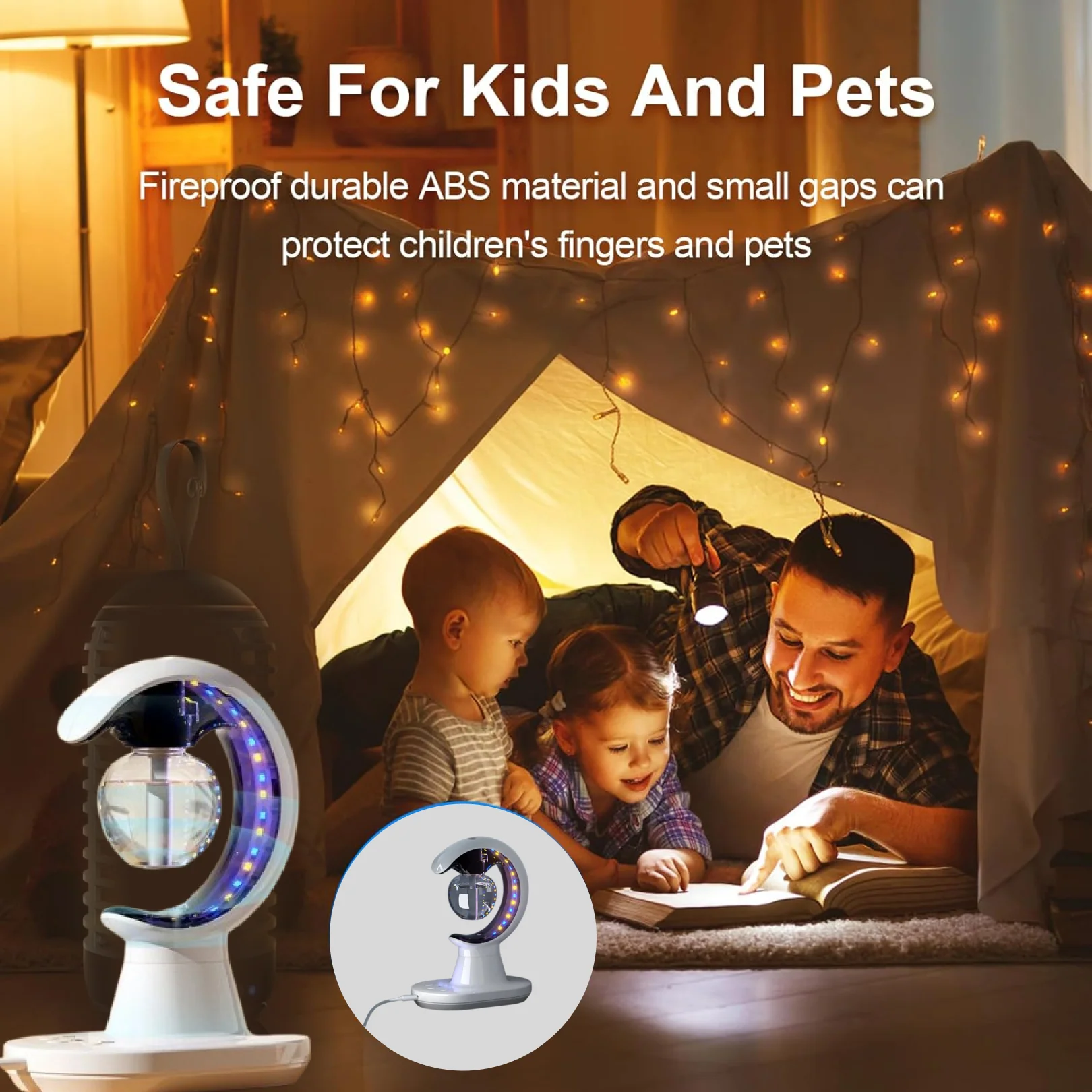 3-in-1 LED Lamp with Humidifier and Mosquito Repellent (1 Pc) - Image 6