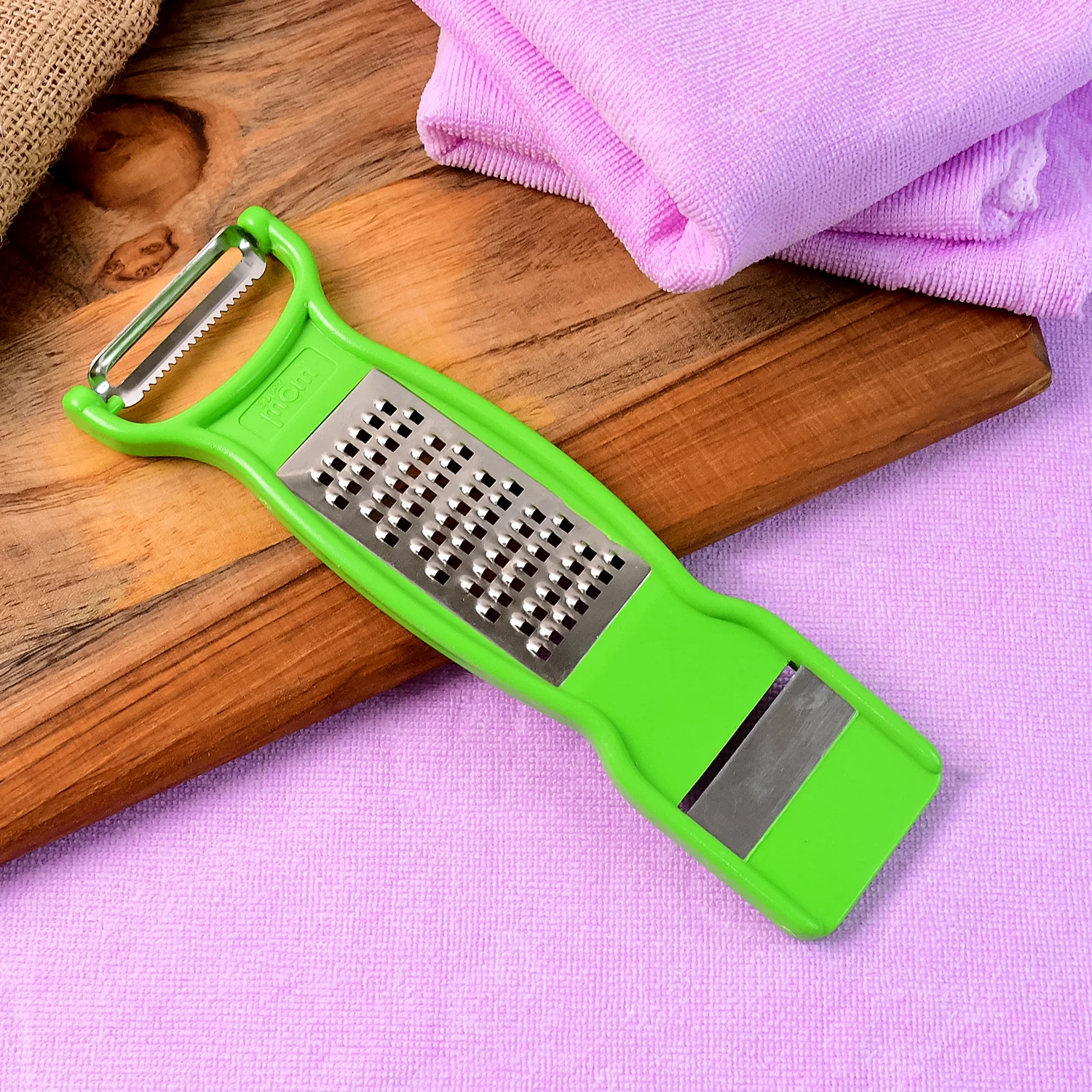 Supermom 3-in-1 Multi-Functional Stainless Steel Vegetable & Fruit Peeler (1 Pc) - Image 6
